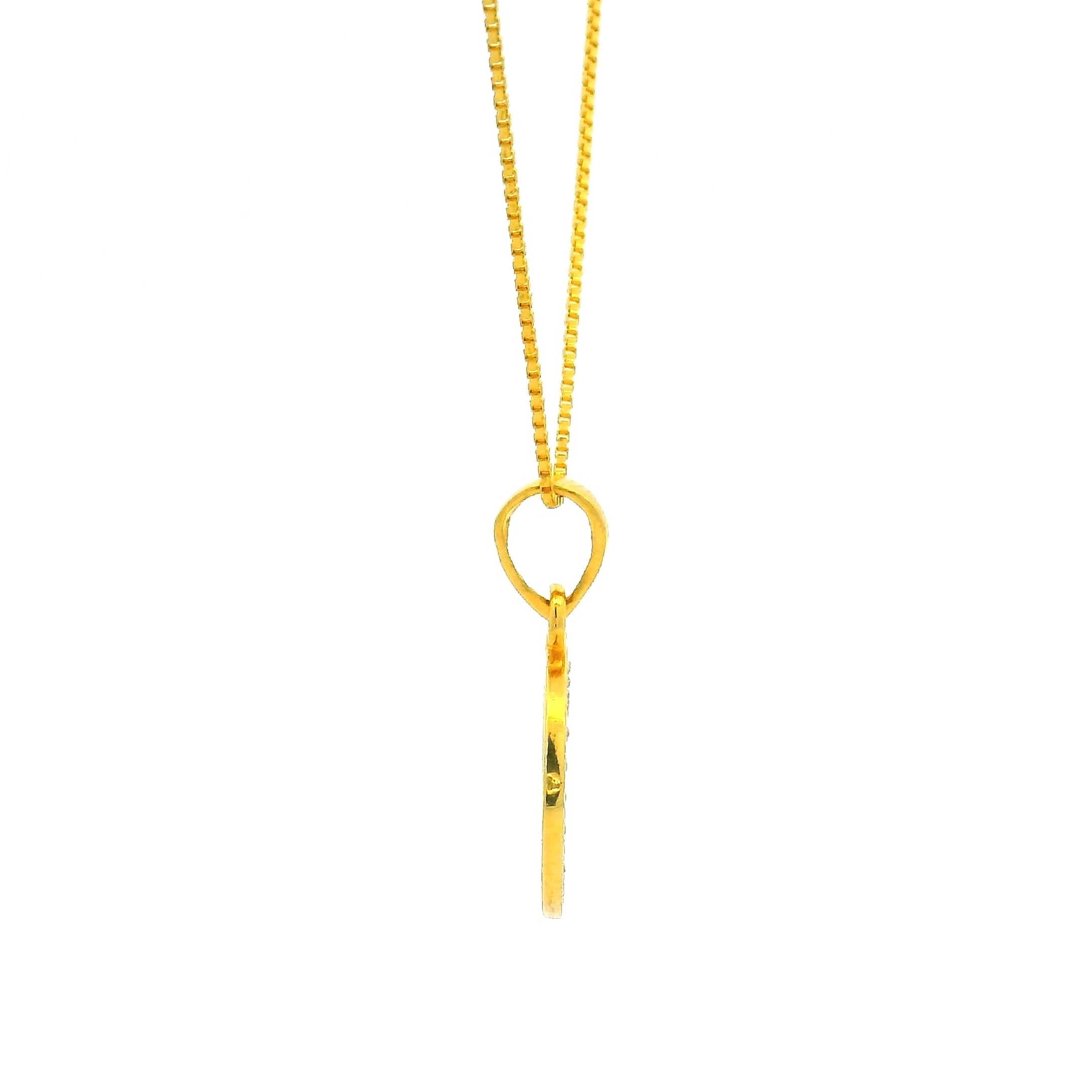Shimmer n Shine Gold Pendant