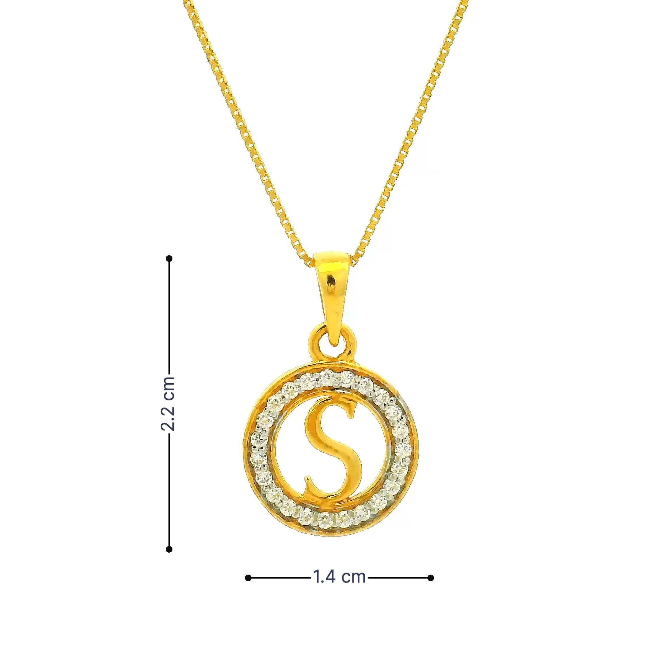 Shimmer n Shine Gold Pendant