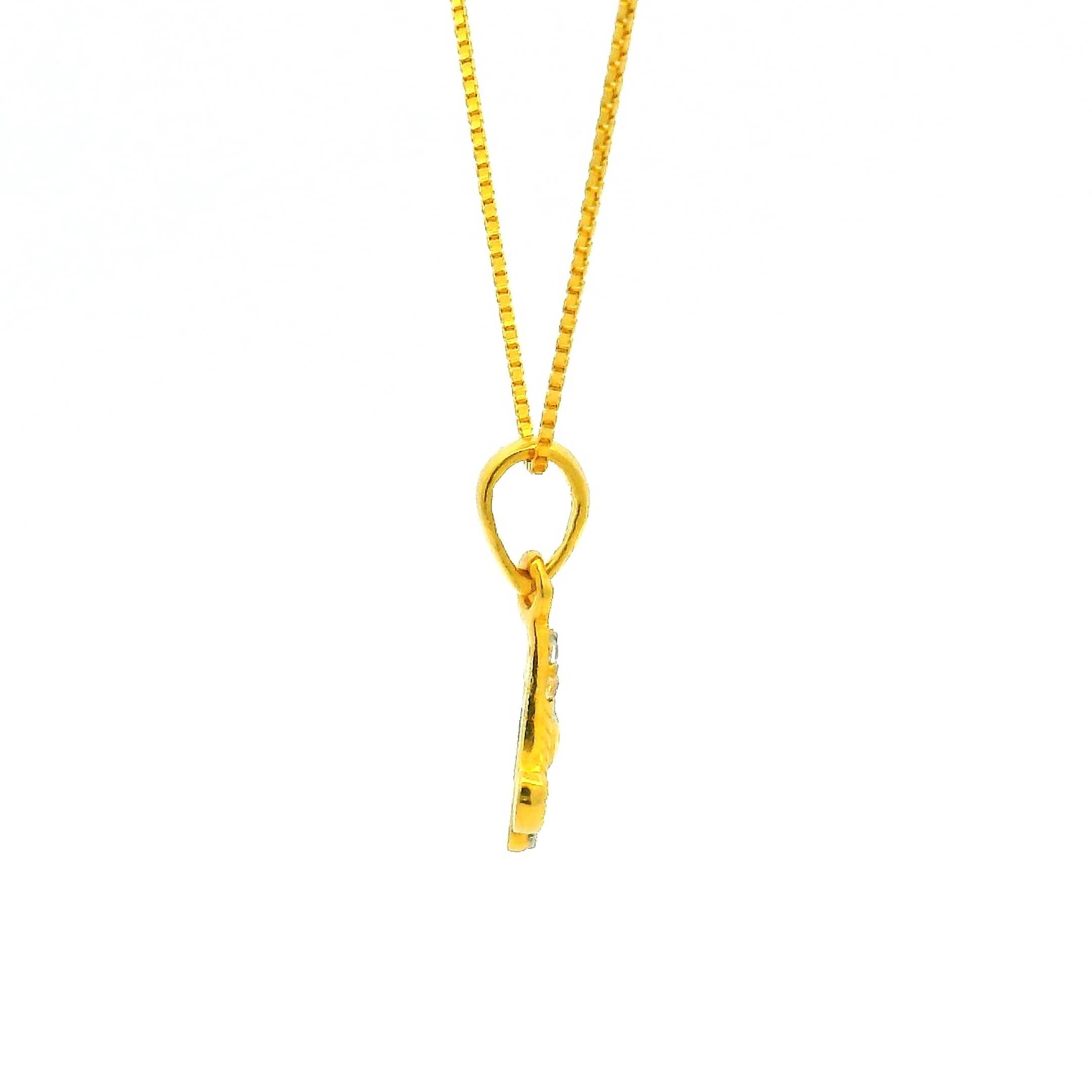 Glorious Glam Gold Pendant for Women