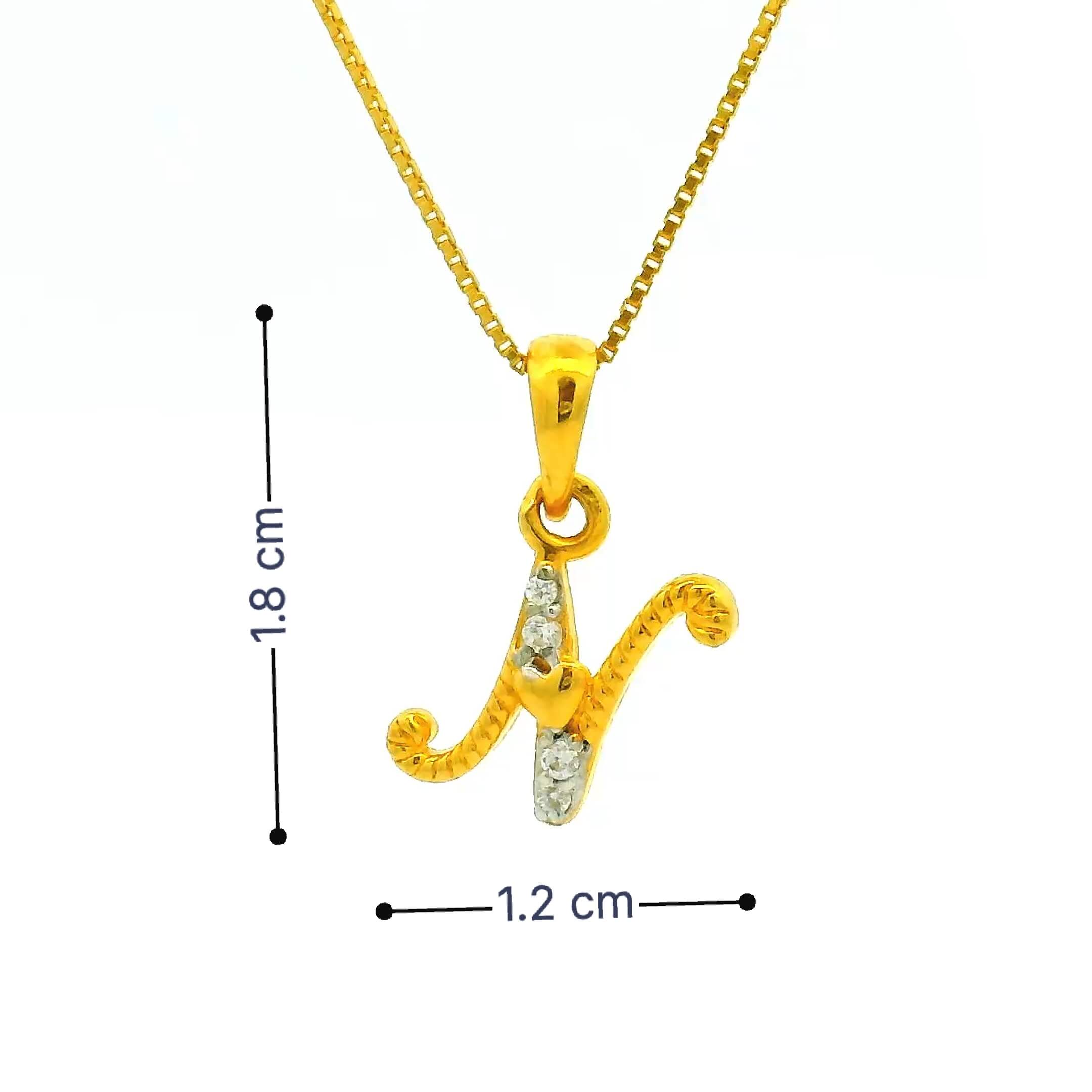 Glorious Glam Gold Pendant for Women