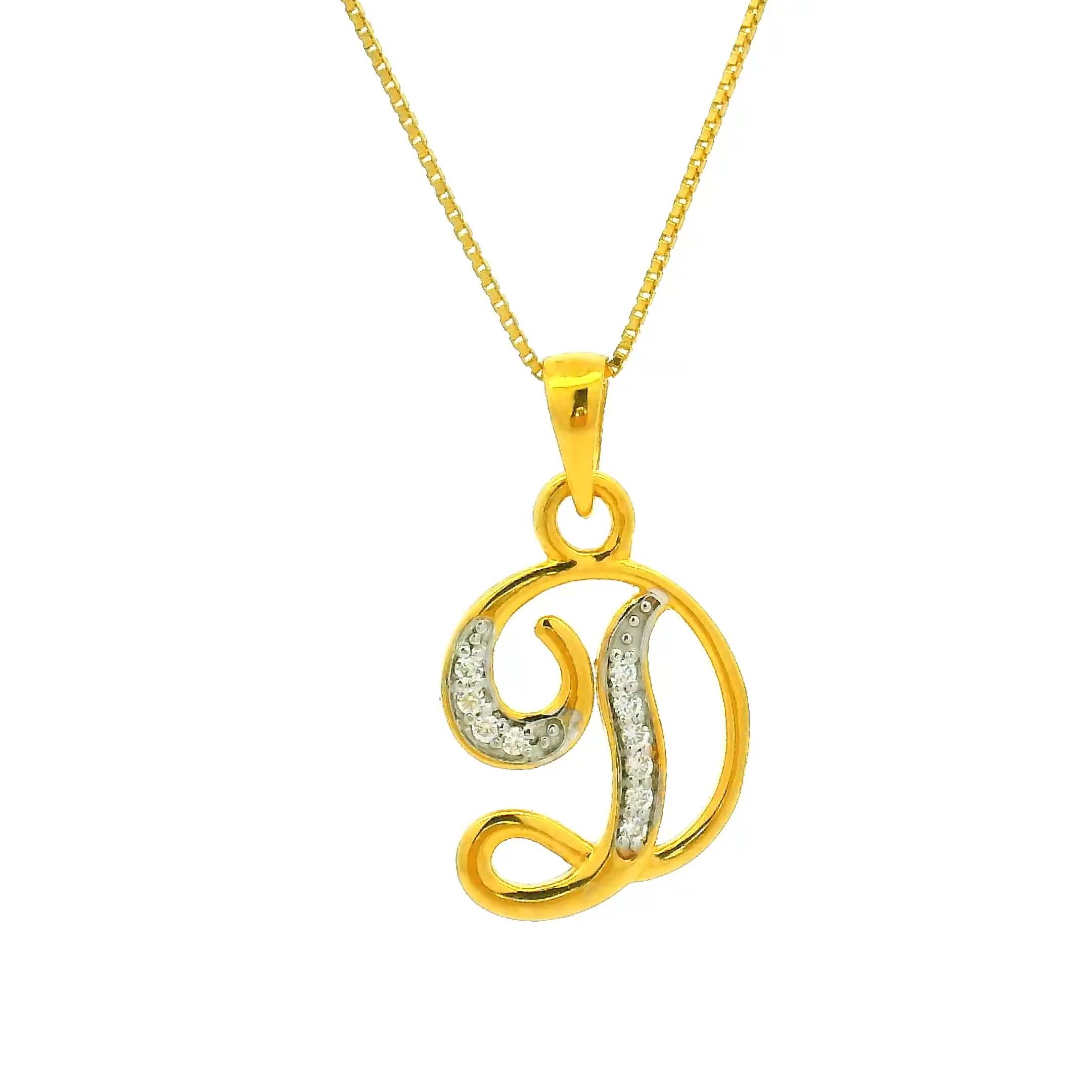 Dazzling Aura Gold Pendant