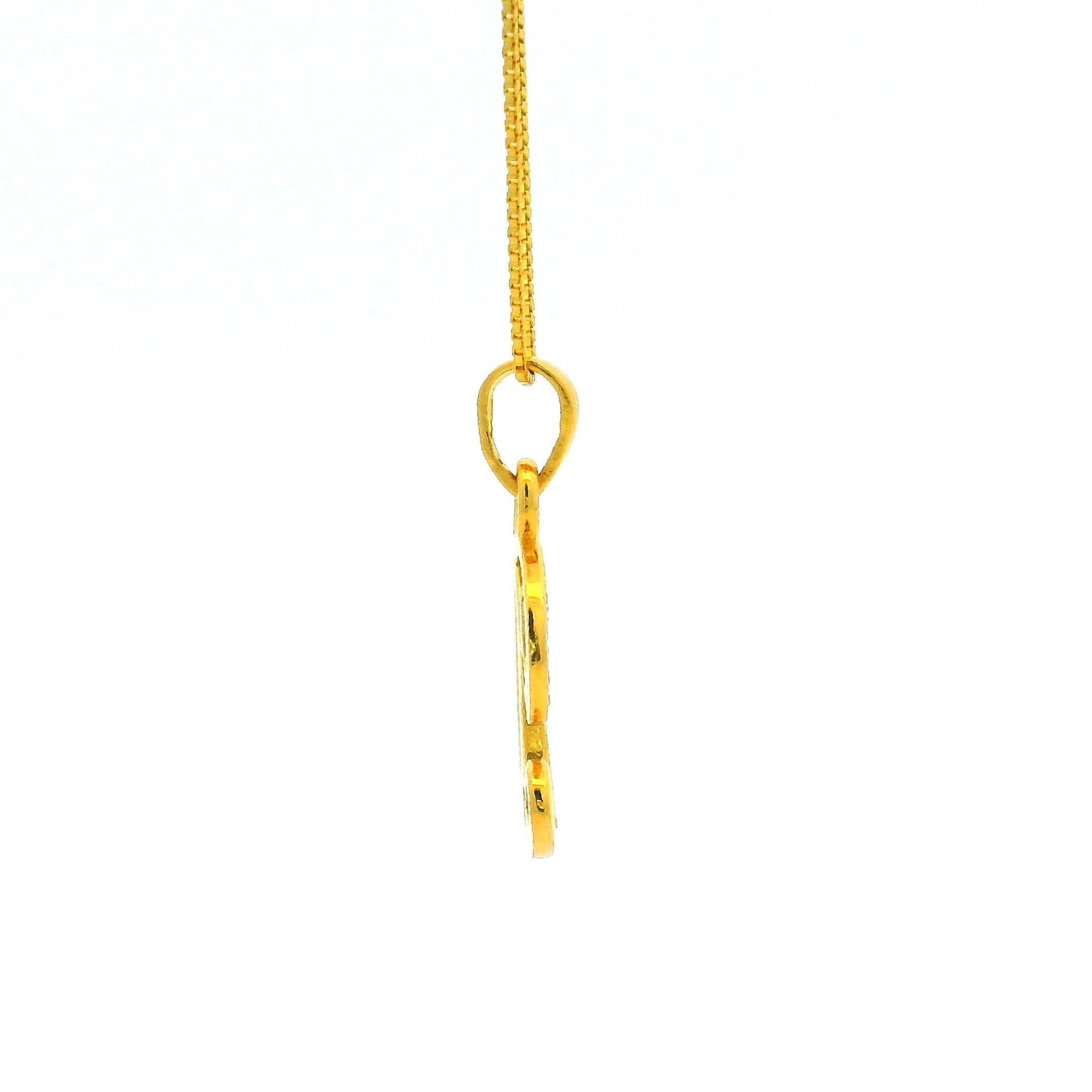 Dazzling Aura Gold Pendant