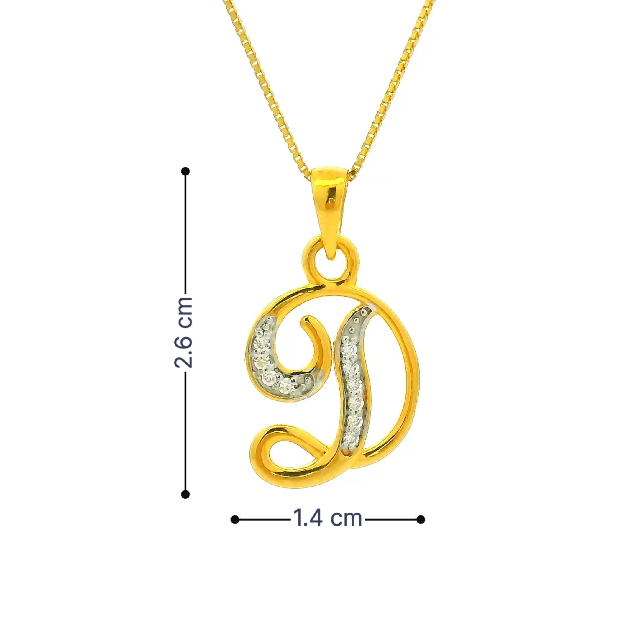 Dazzling Aura Gold Pendant