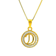 Aurora Orb Gold Pendant