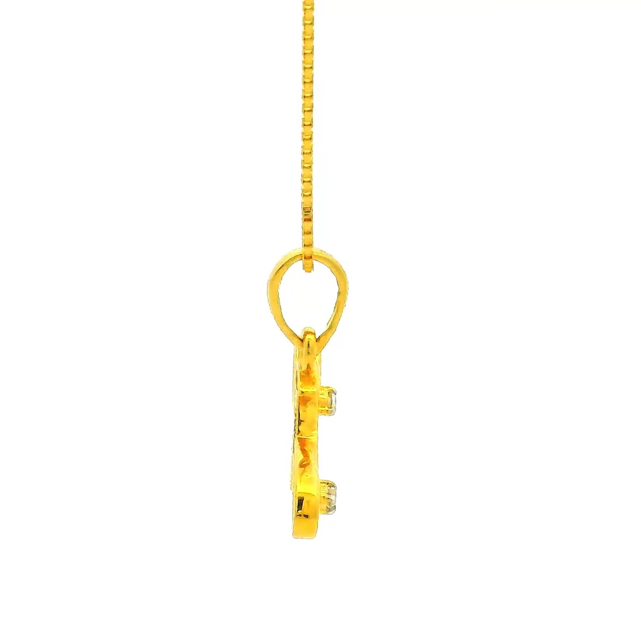 Harmonious Gleam Gold Pendant