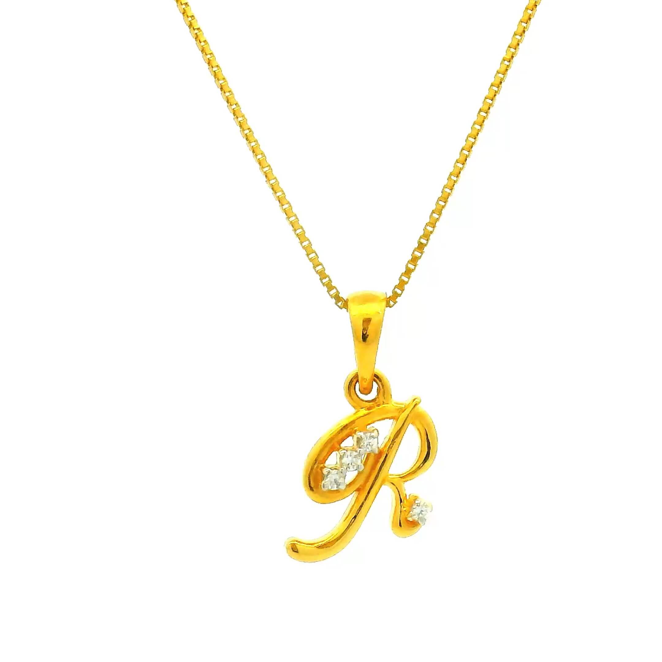 Radiant Rizz Gold Pendant for Women