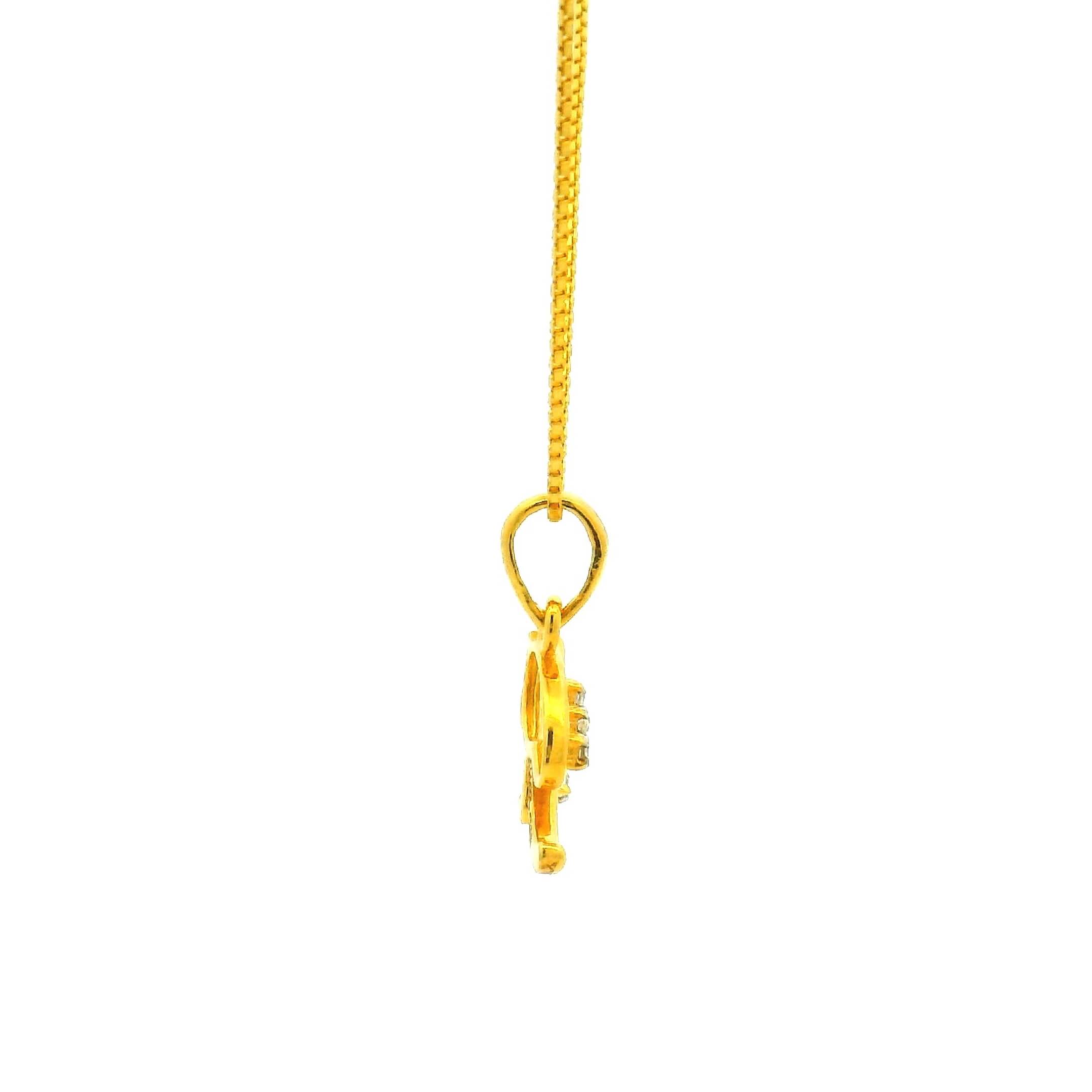 Radiant Rizz Gold Pendant for Women