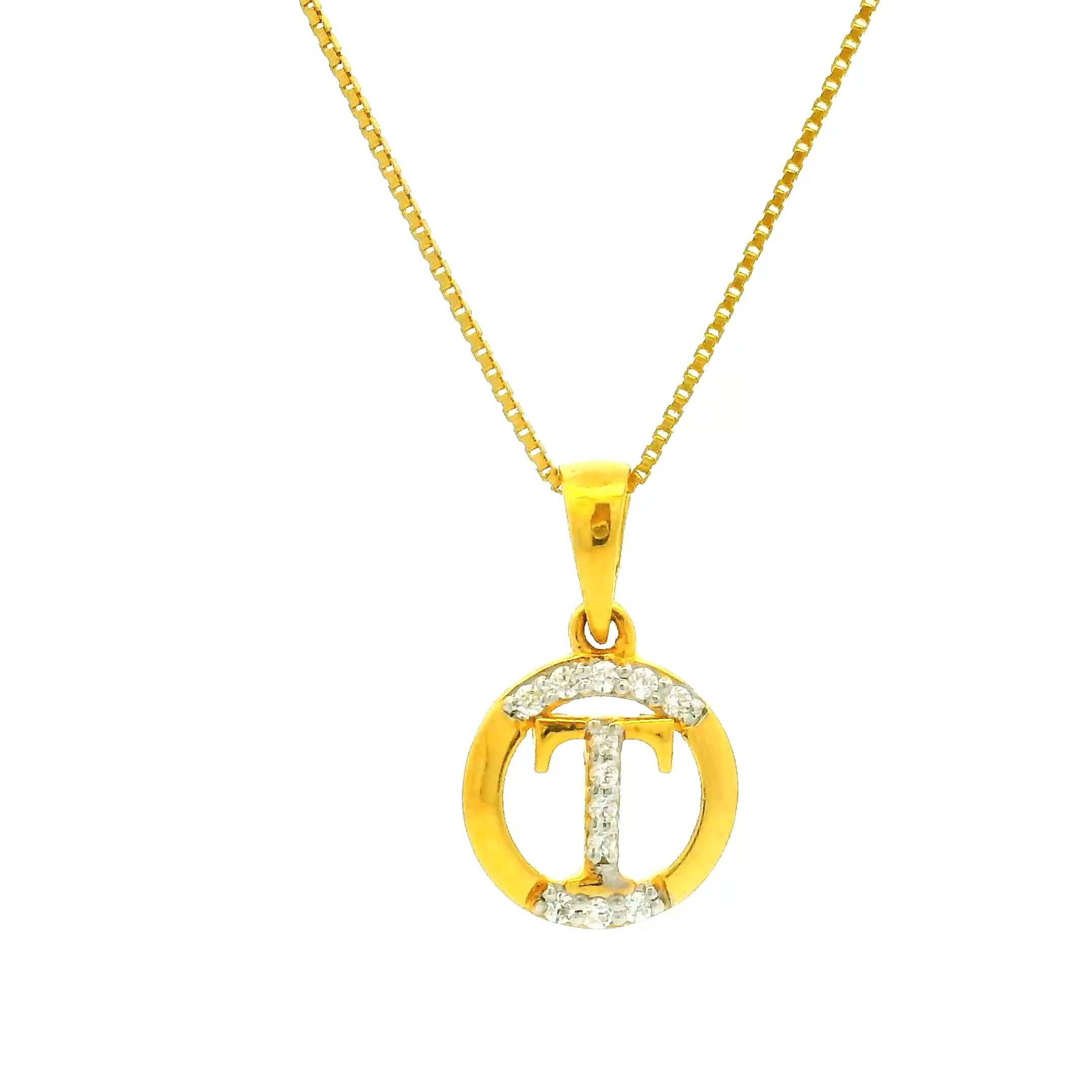 Brilliant Dazzle Gold Pendant for Women