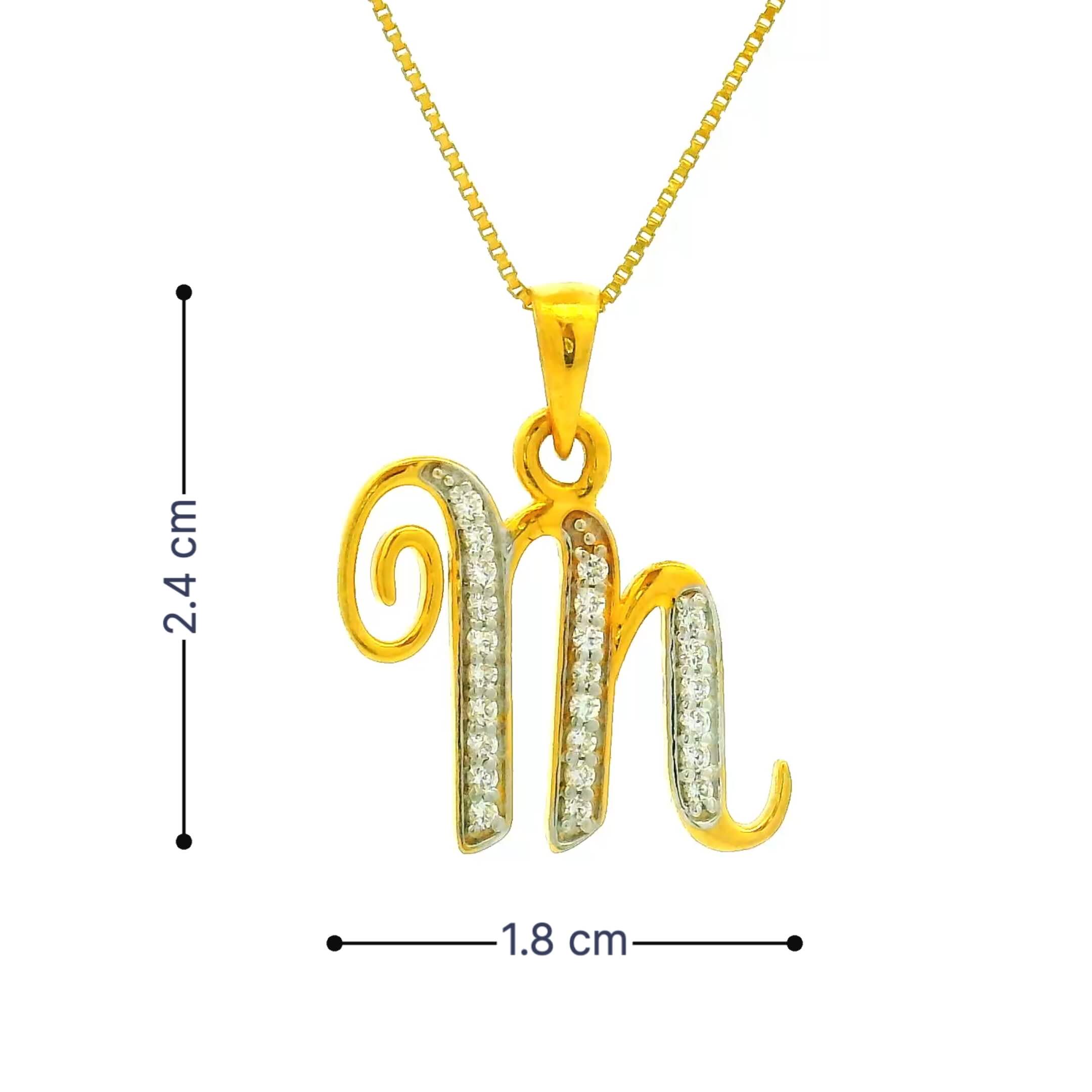 Mesmeric Lusture Gold Pendant for Women