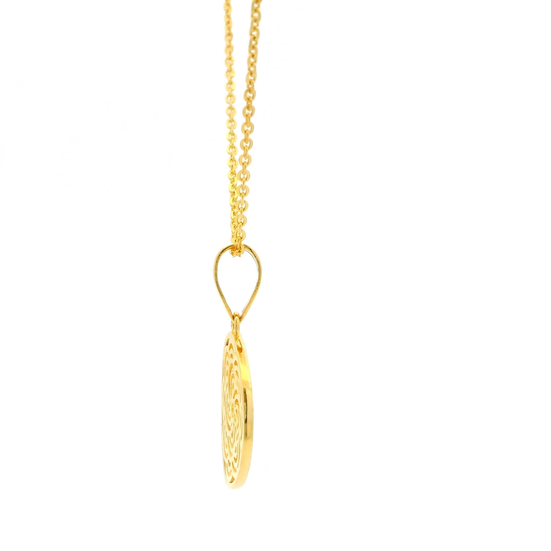 Graceful Gleam Gold Pendant for Women