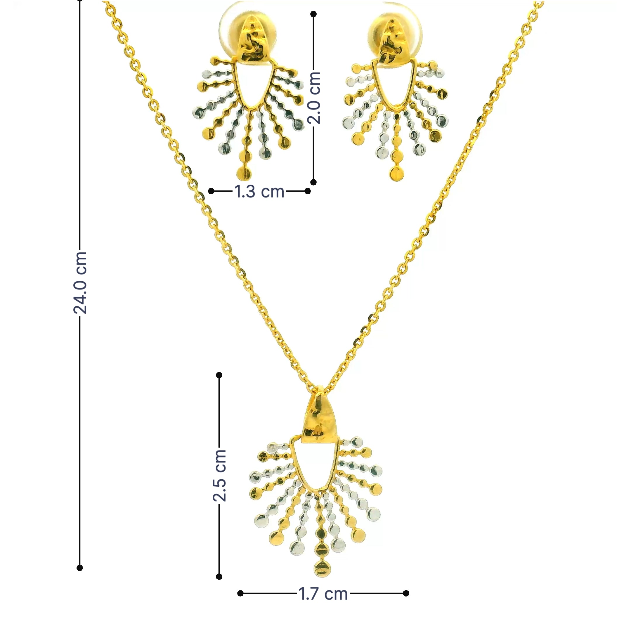 Gold Pendant Set