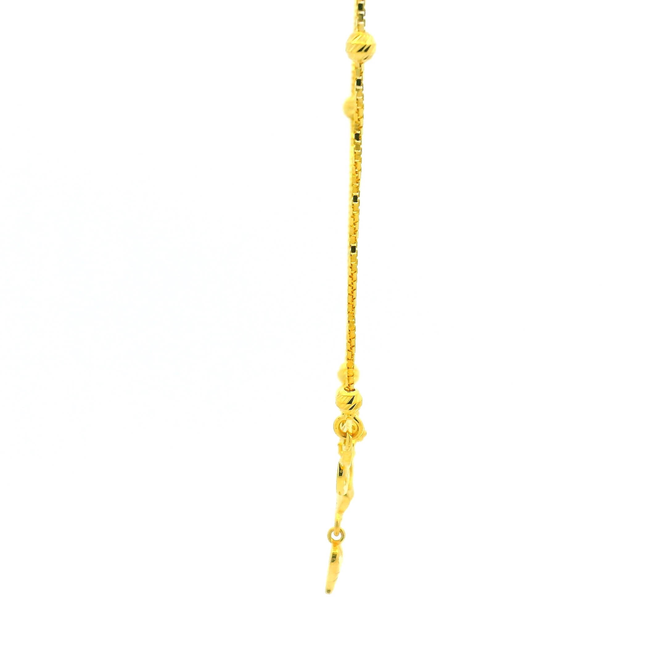 Rosy Magic Gold Necklace Set
