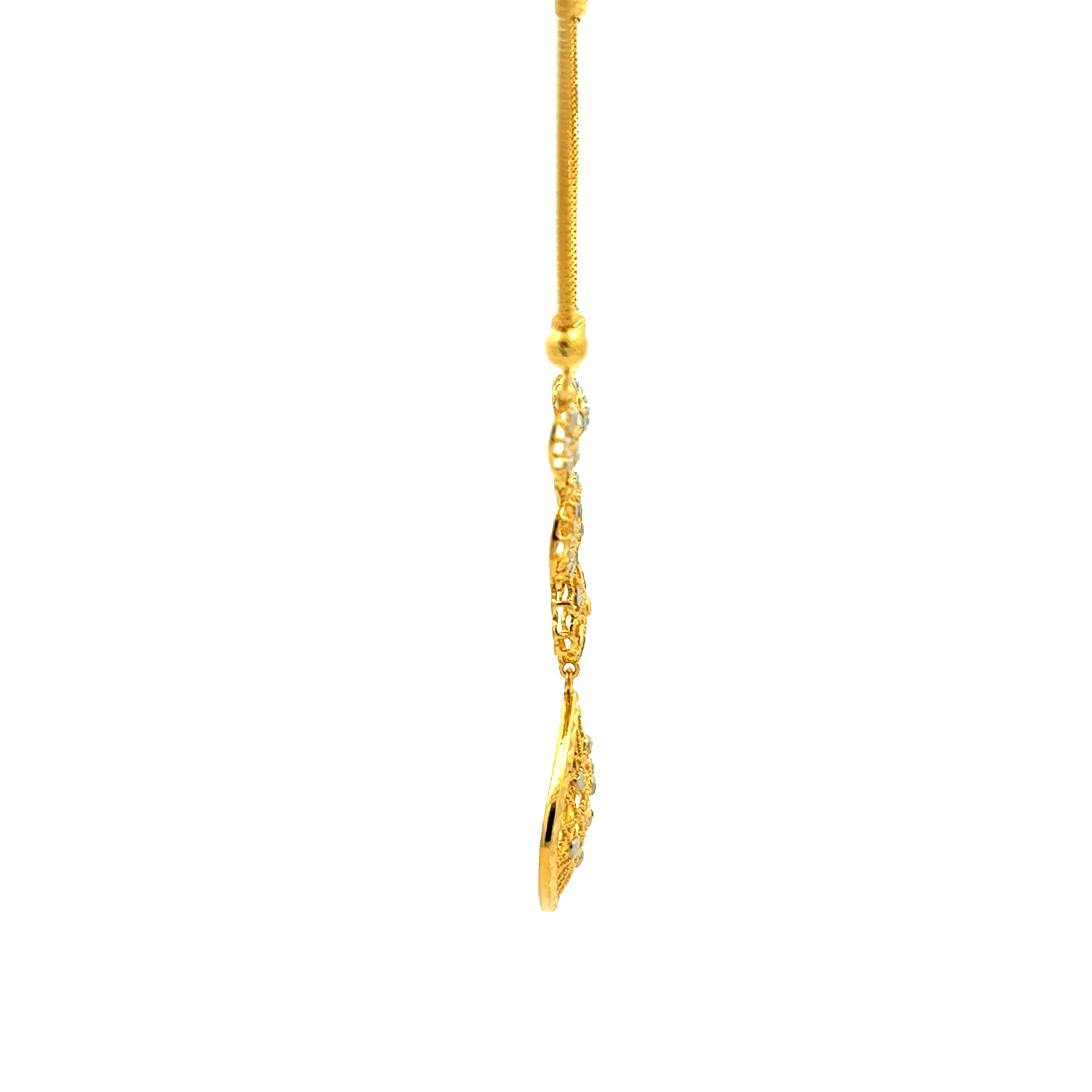 Geometric Glam Gold Necklace Set