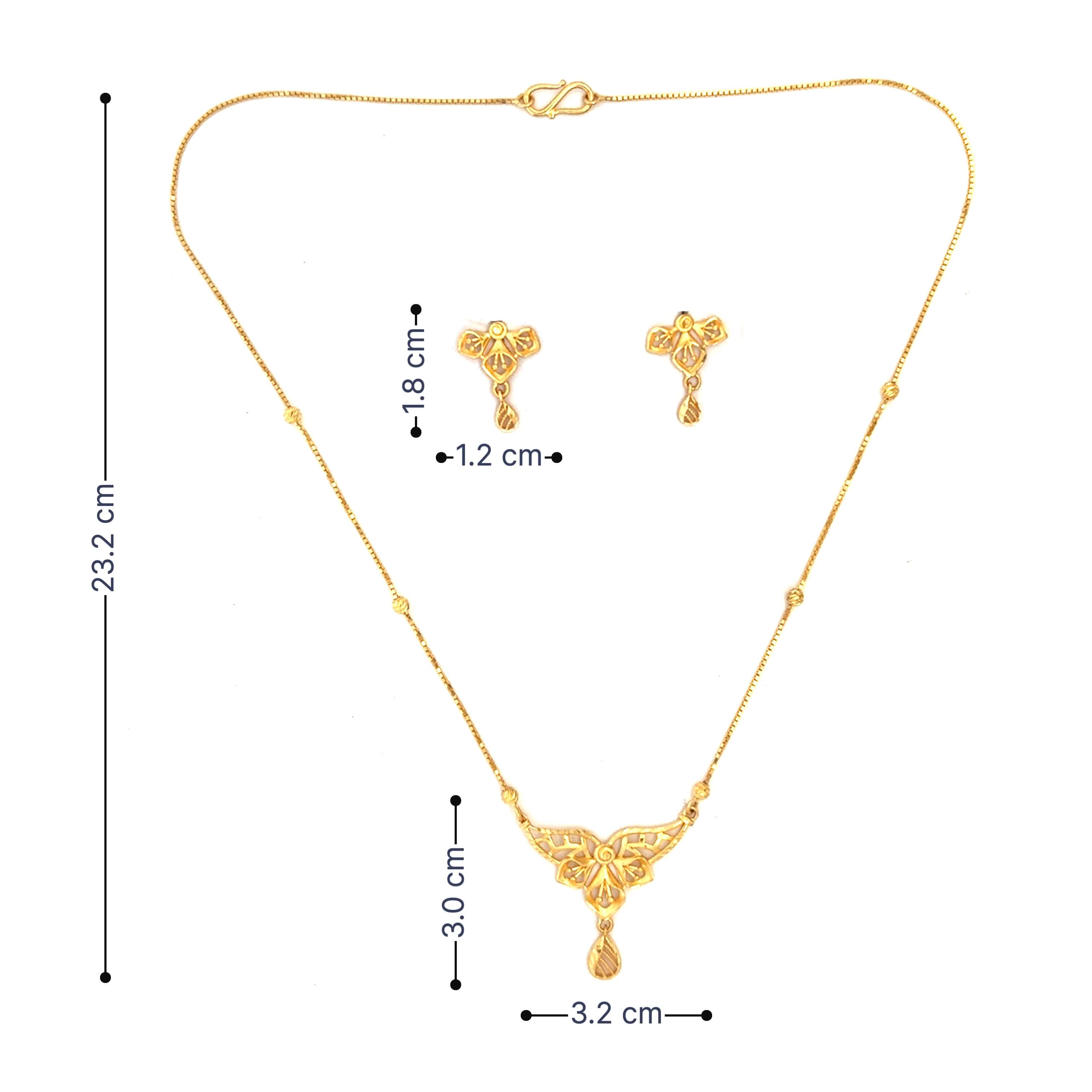 Whimsy Daisy Gold Necklace Set