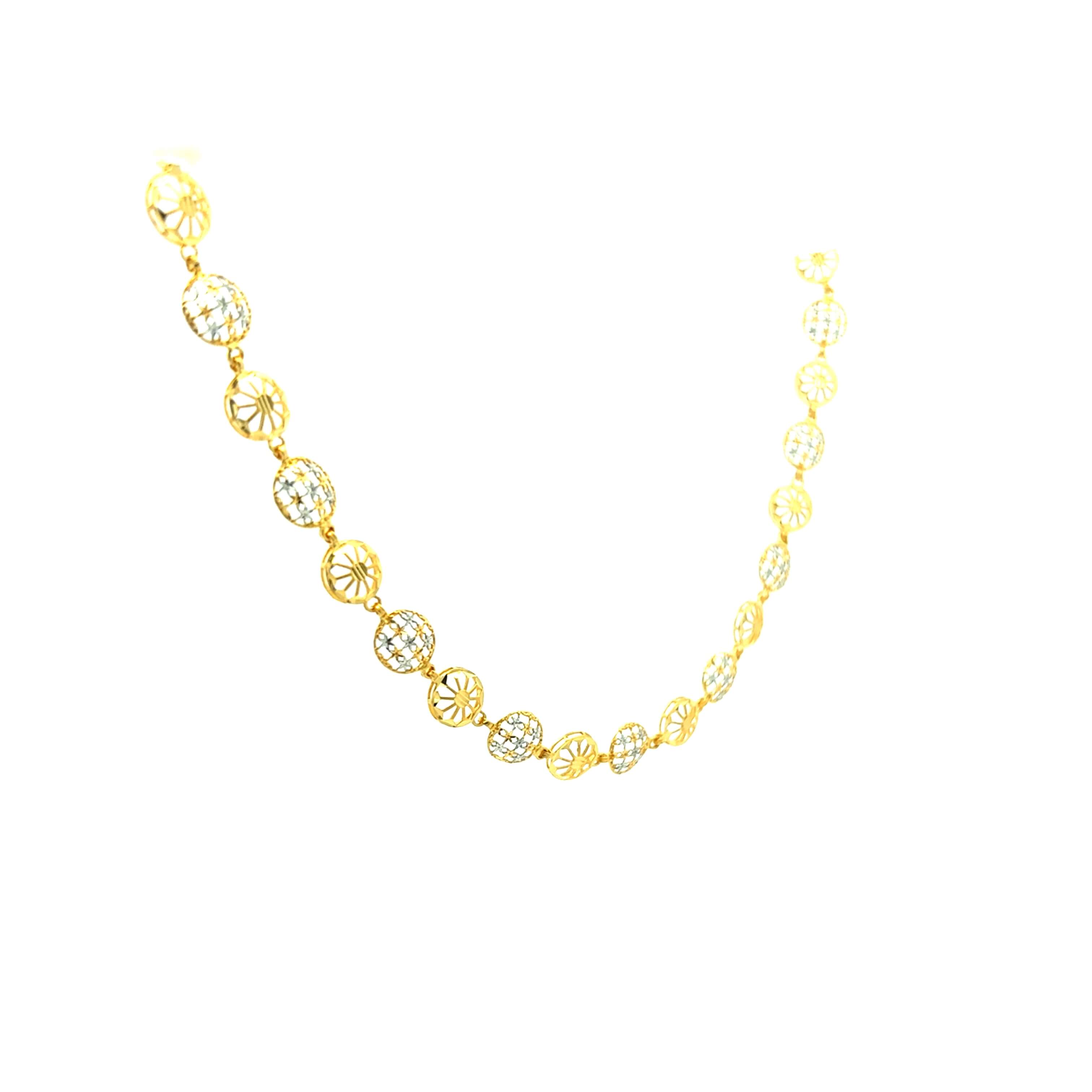 Evening Elegance Gold Necklace Set
