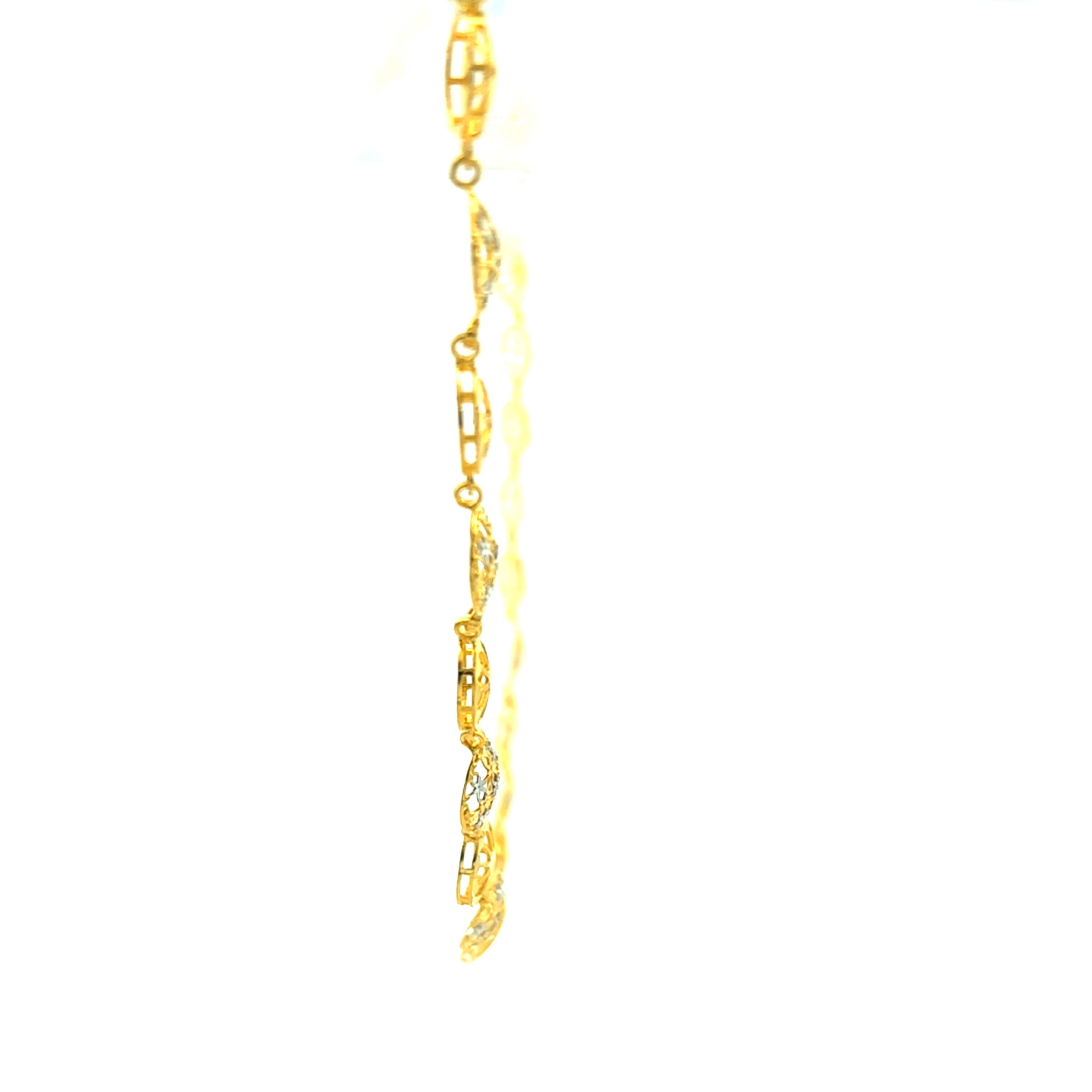 Evening Elegance Gold Necklace Set