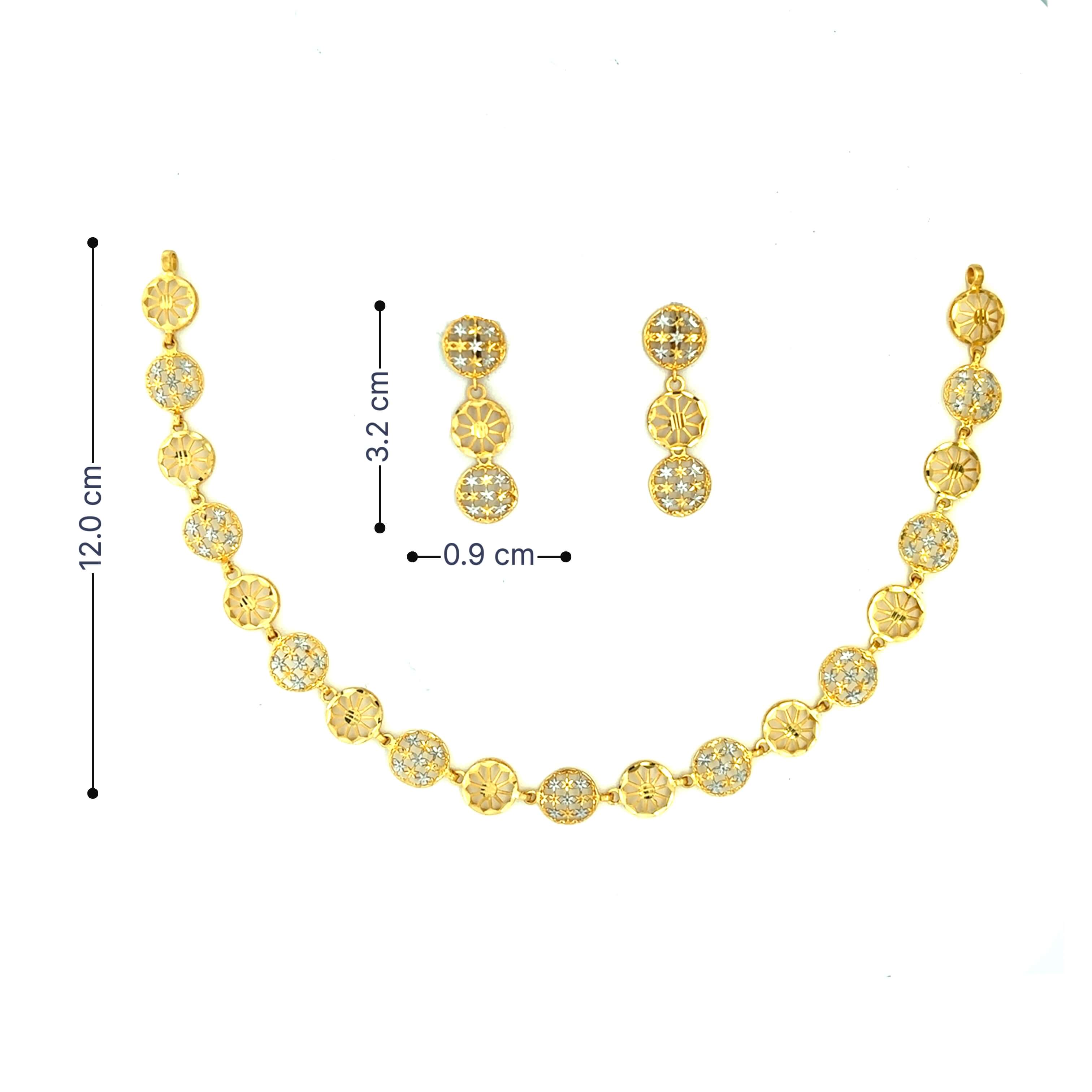 Evening Elegance Gold Necklace Set