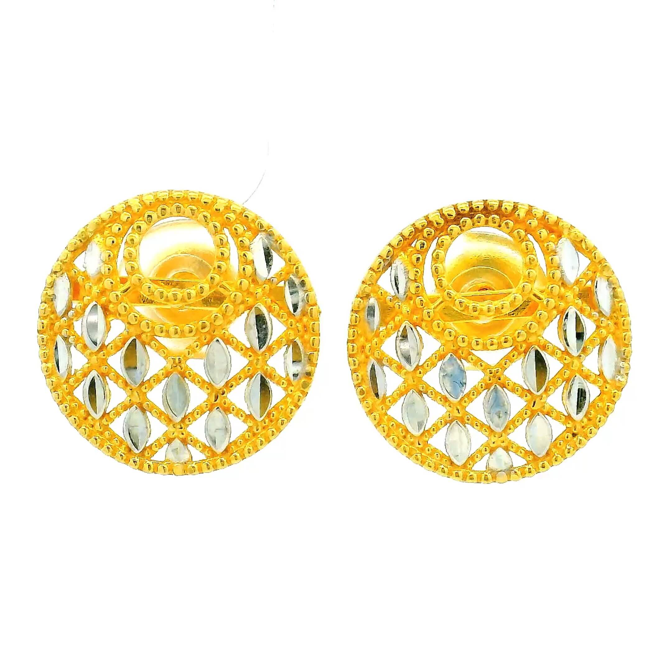 Stupendous Sphere Gold Studs
