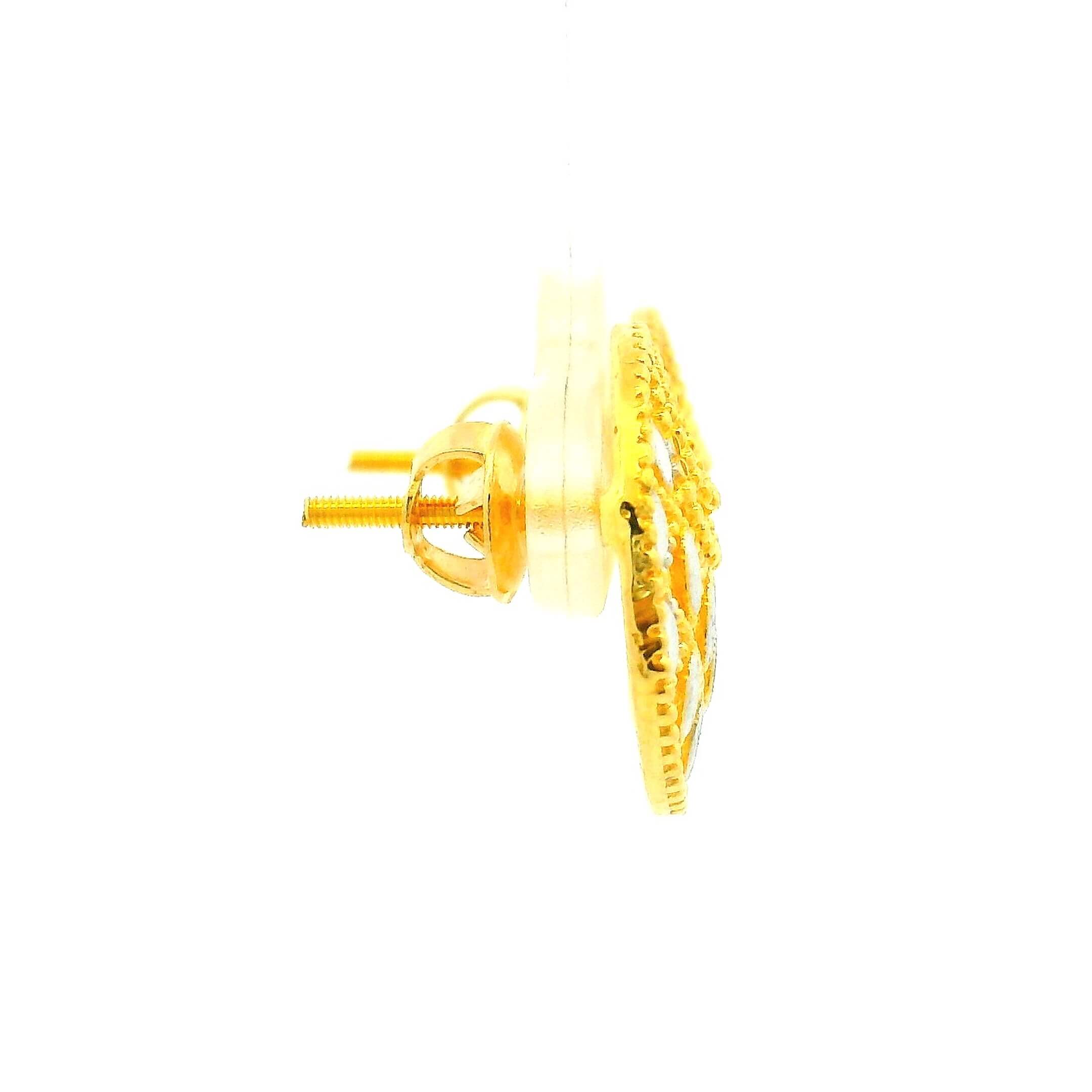 Stupendous Sphere Gold Studs