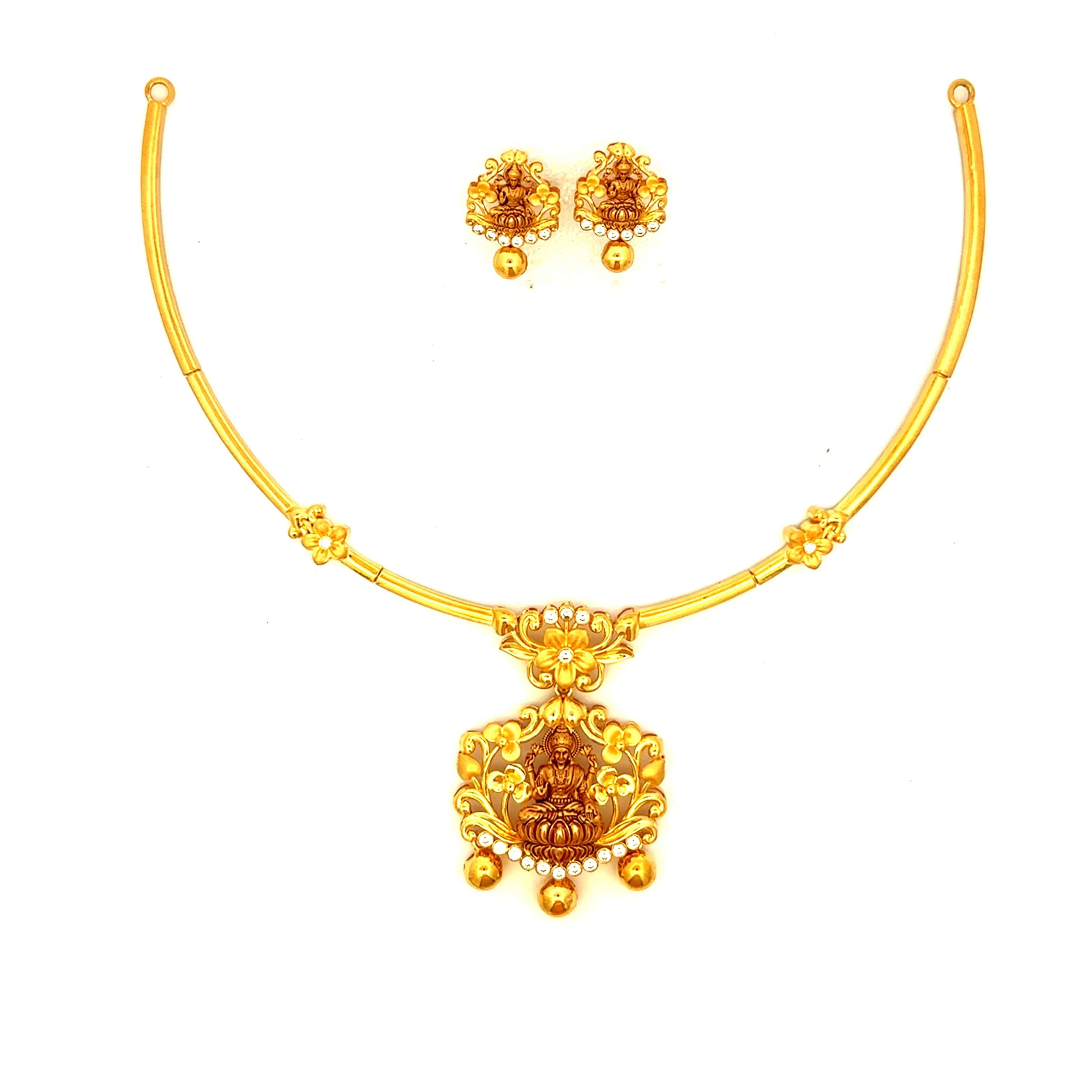 Mesmeric Radiance Gold Necklace