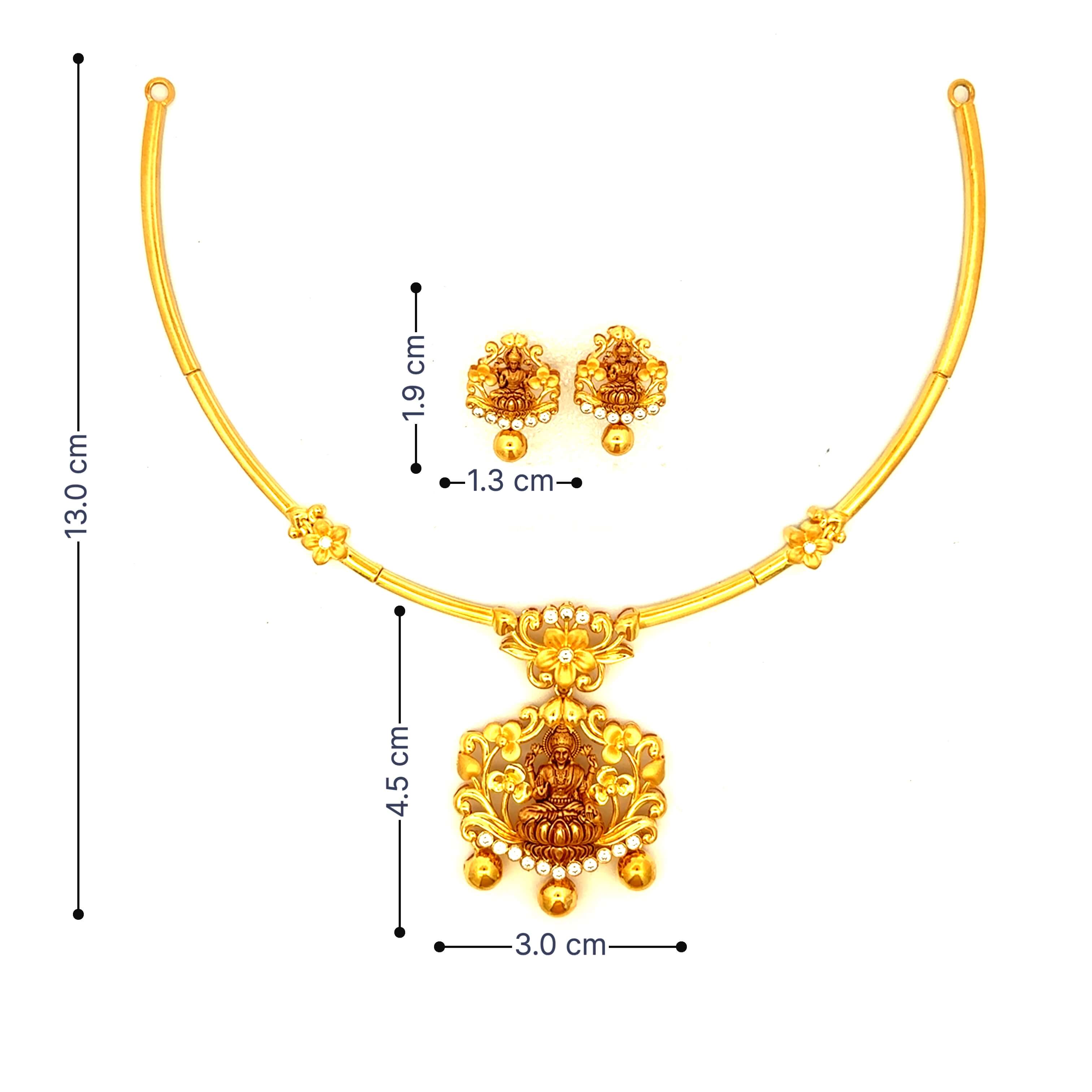 Mesmeric Radiance Gold Necklace