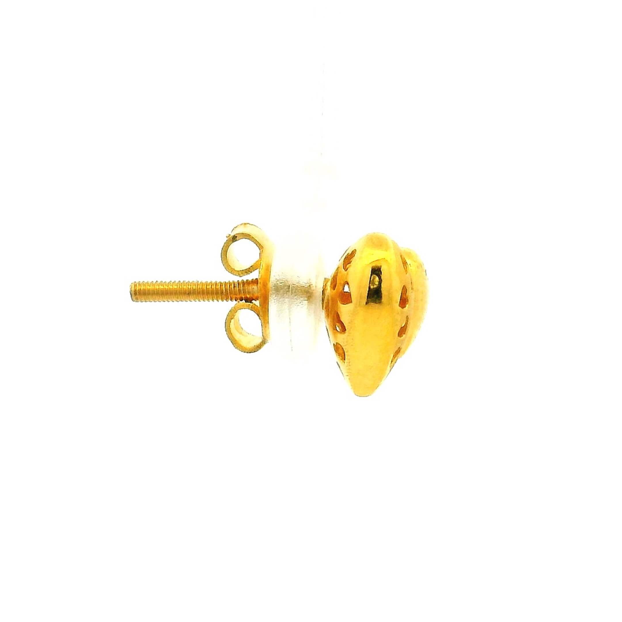 Glimmering Hearts Gold Necklace