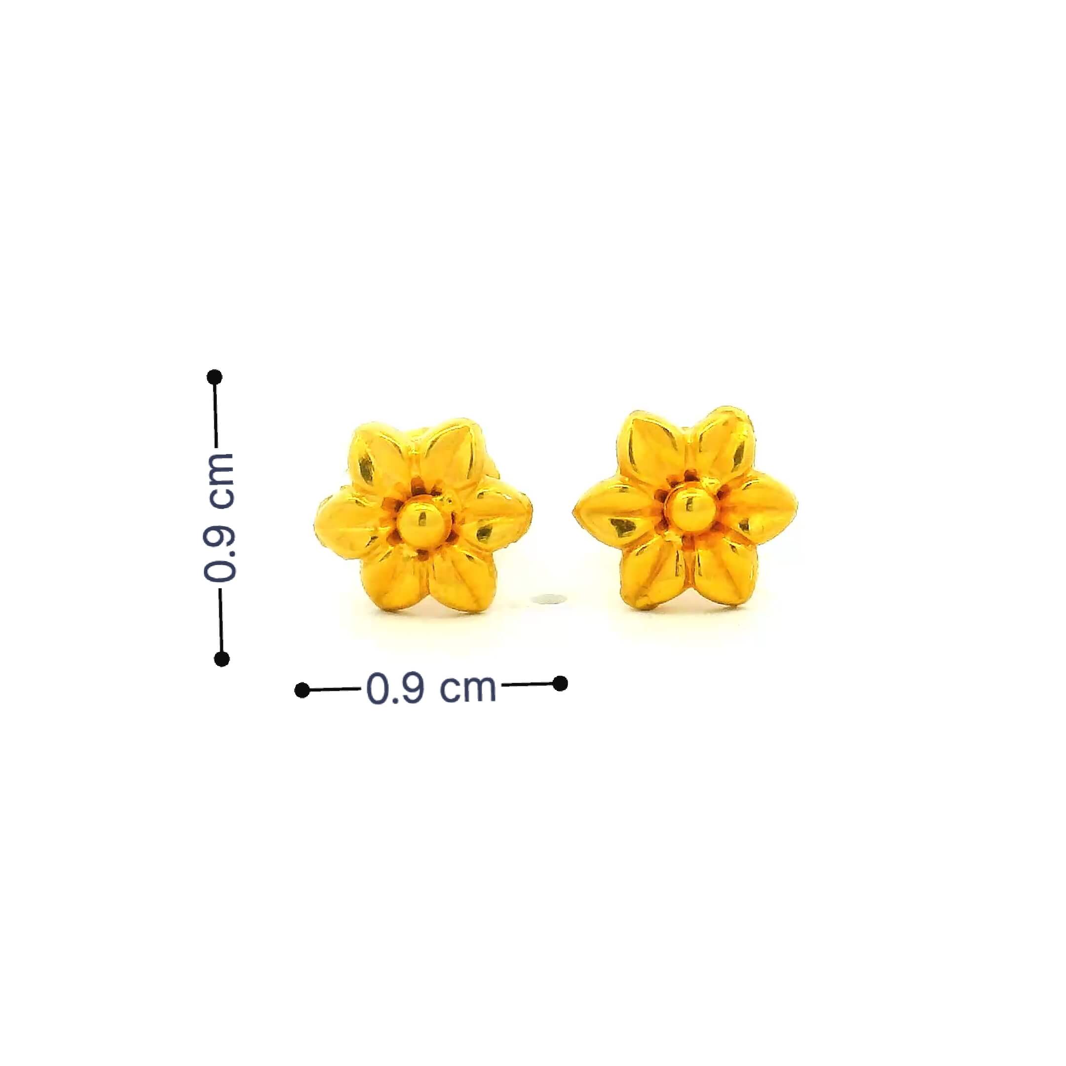 Charming Gold Jasmine Studs