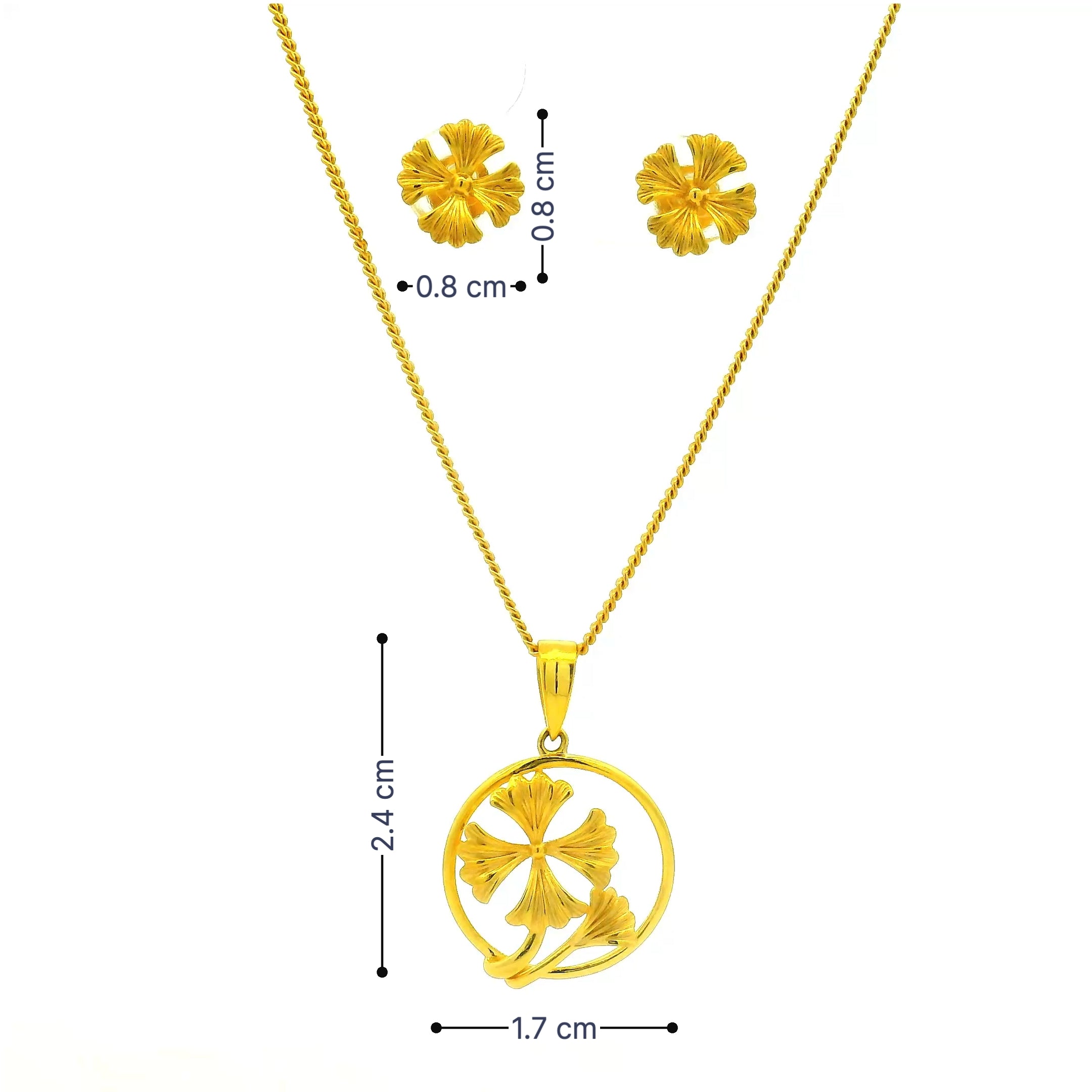 Gold Pendant Set