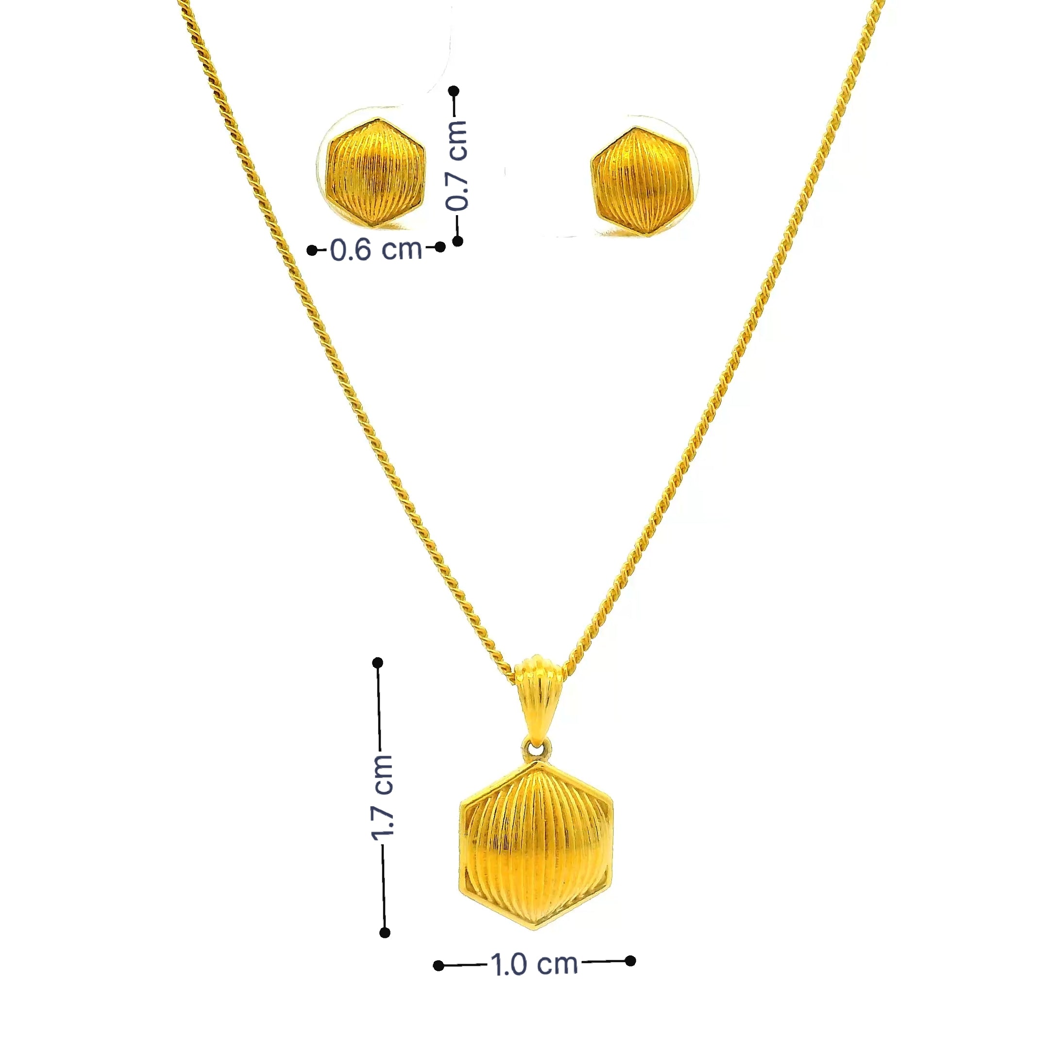 Gold Pendant Set