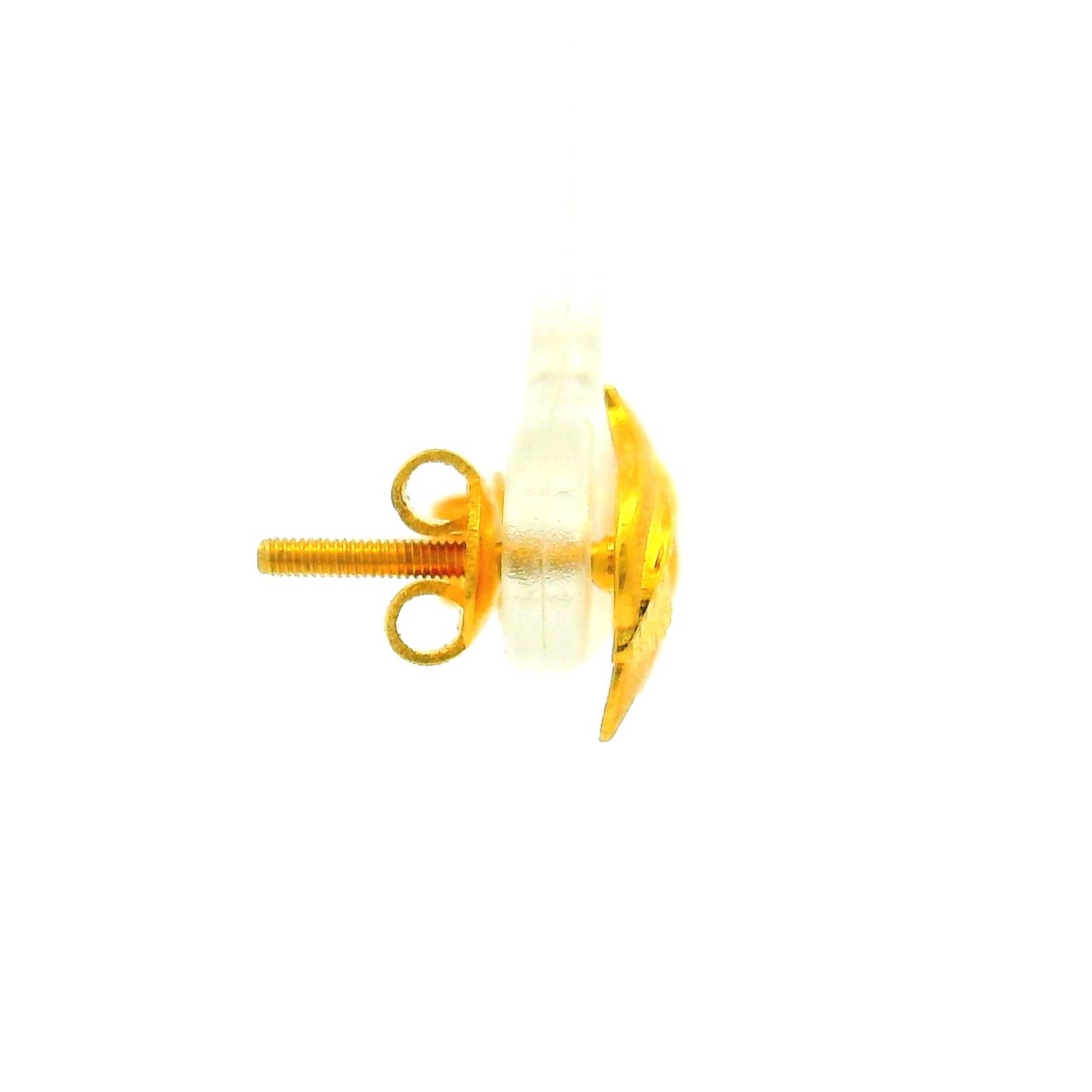 Glossy Style Gold Studs