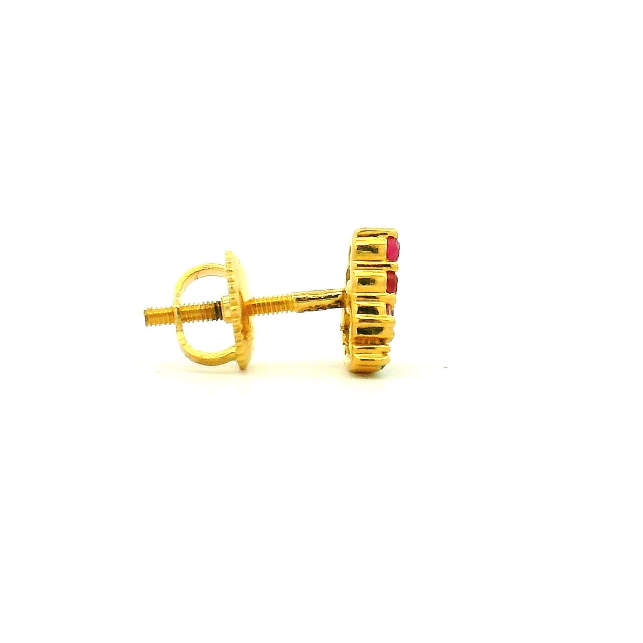 Shiny Christmas Colorstone Studs
