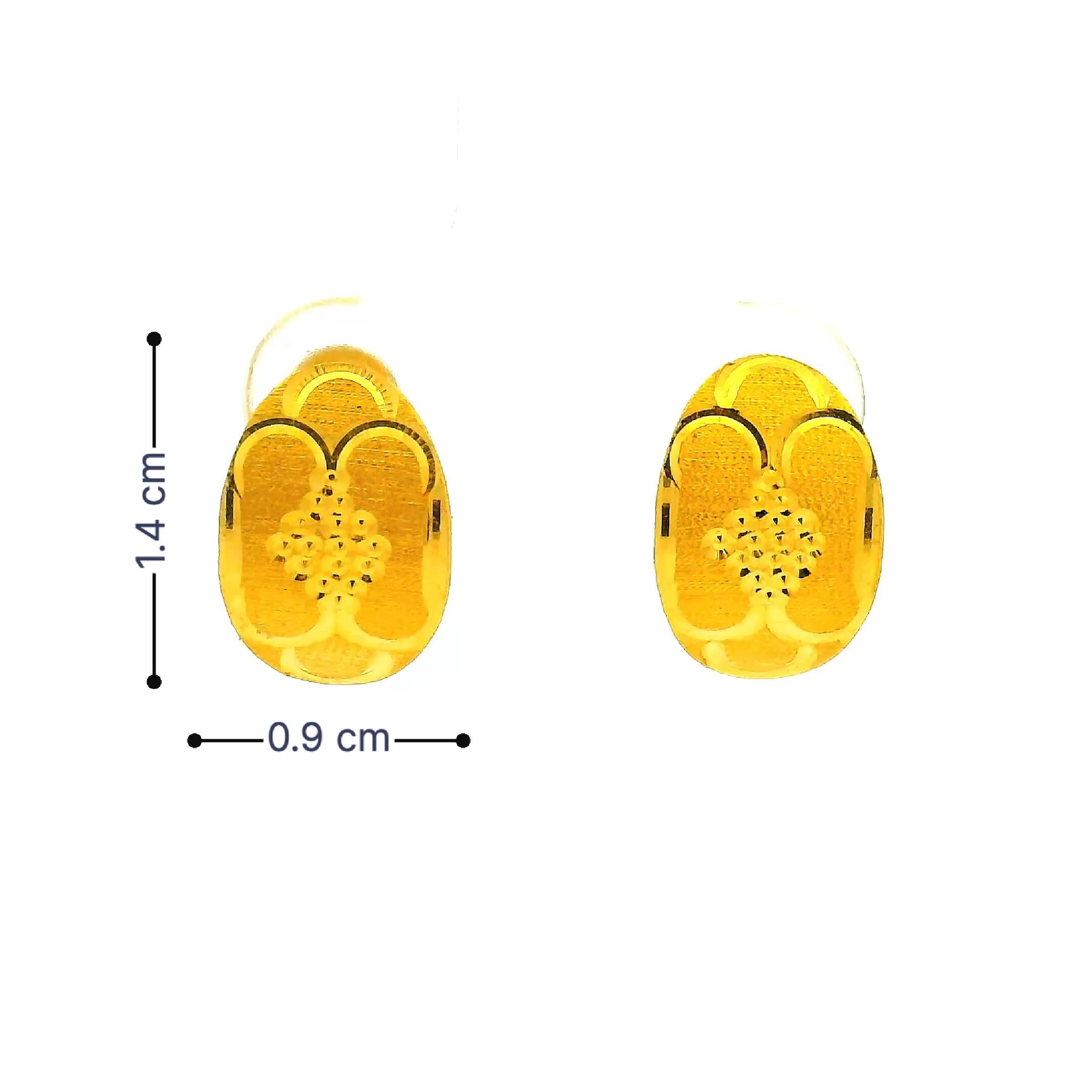 Alluring Glow Gold Earrings for Women