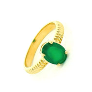 Emerald Shine Gold Ring