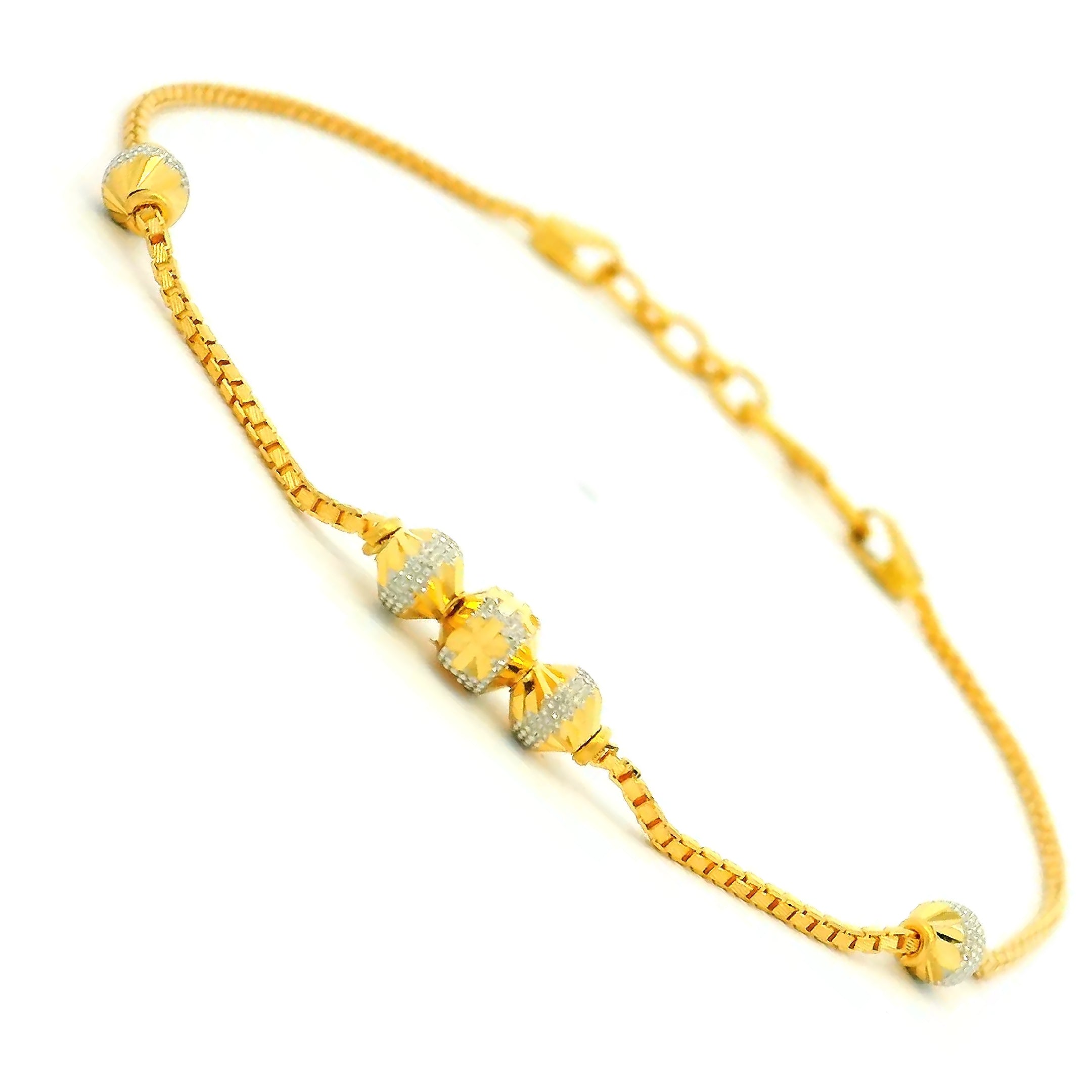 Glimmering Simplicity Gold Bracelet