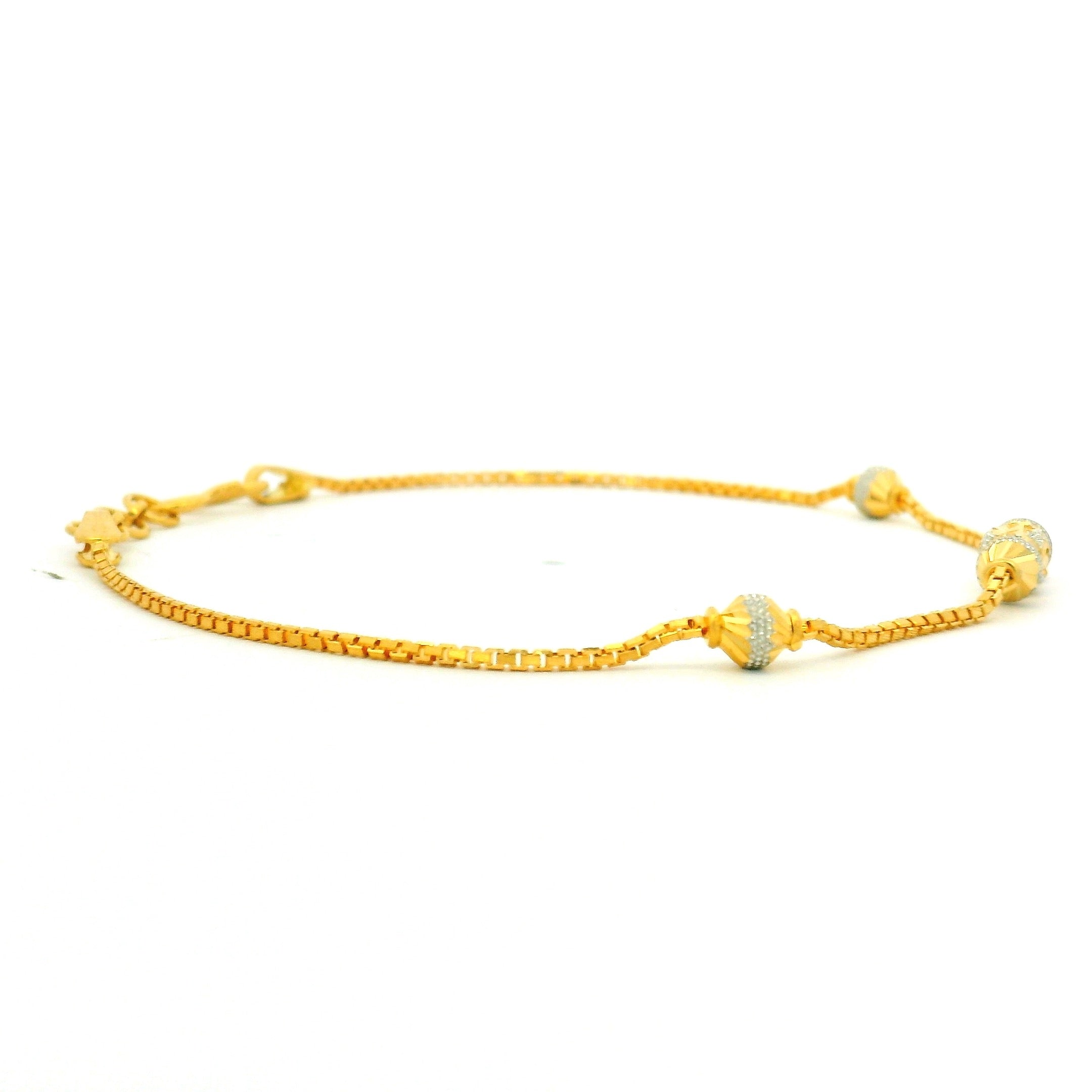 Glimmering Simplicity Gold Bracelet