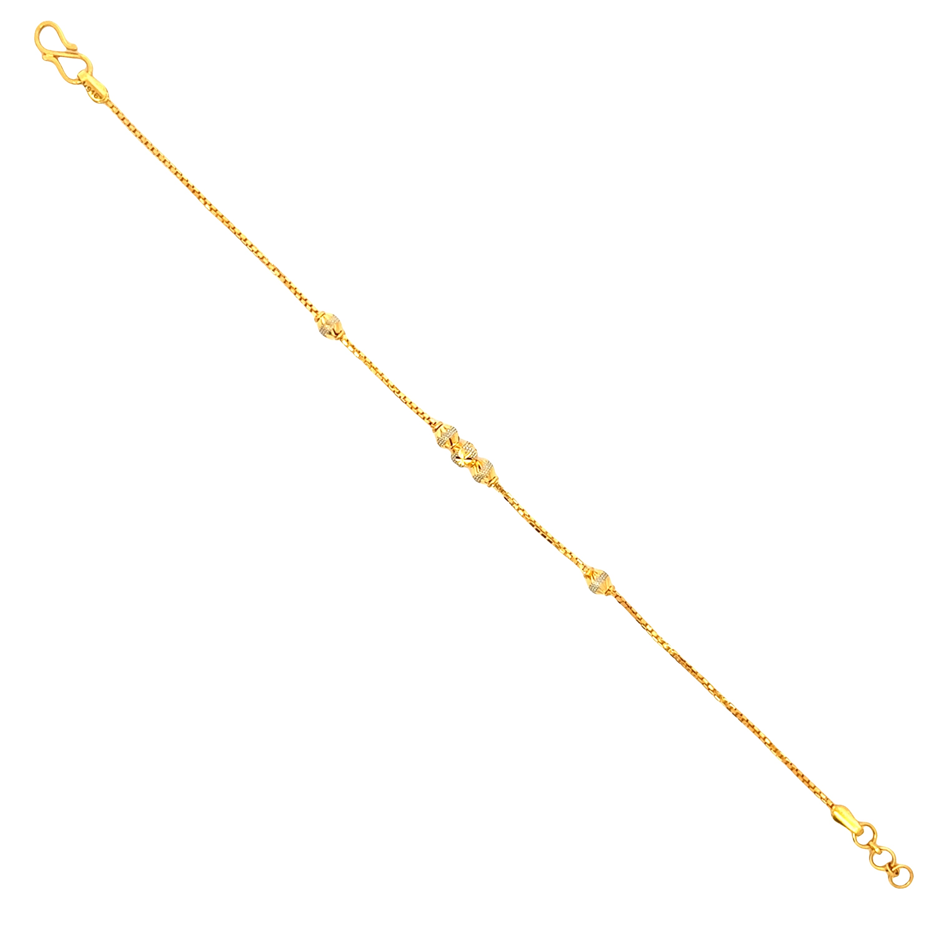 Glimmering Simplicity Gold Bracelet