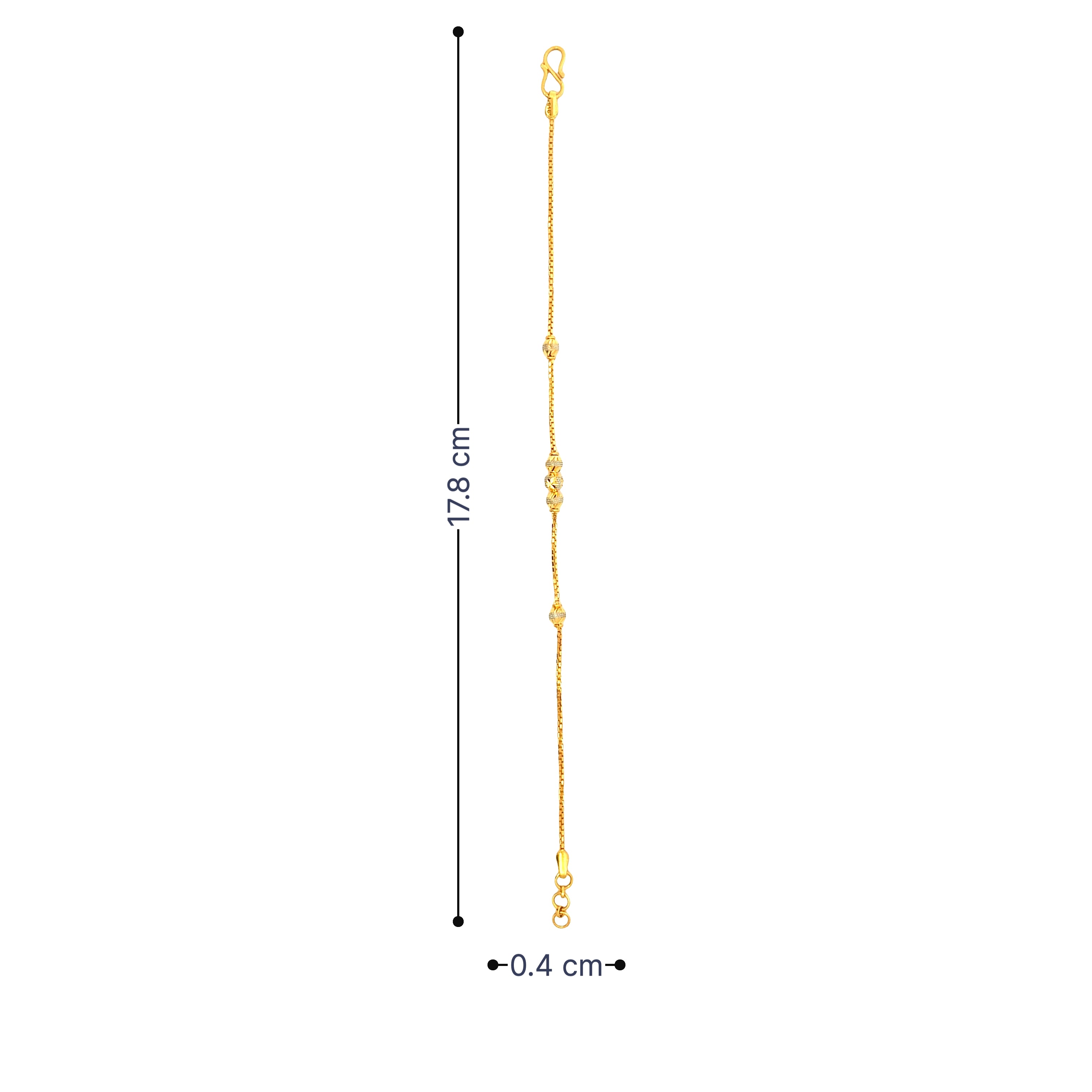 Glimmering Simplicity Gold Bracelet