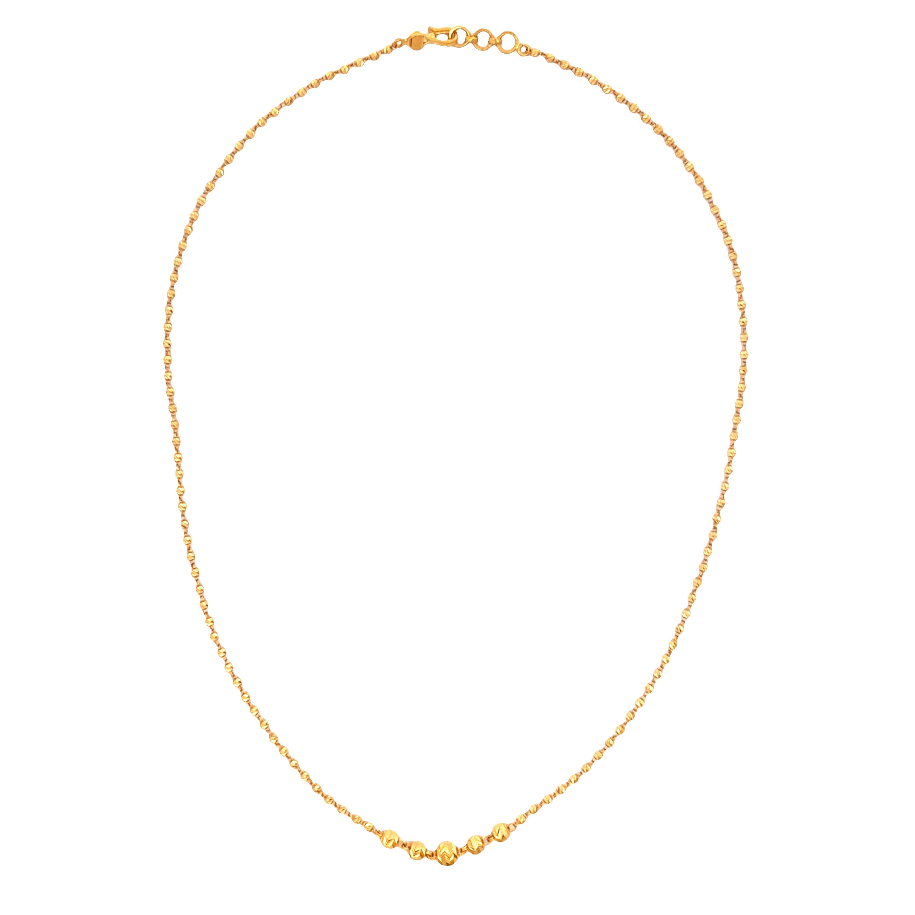 Luminous Spheres Gold Chain