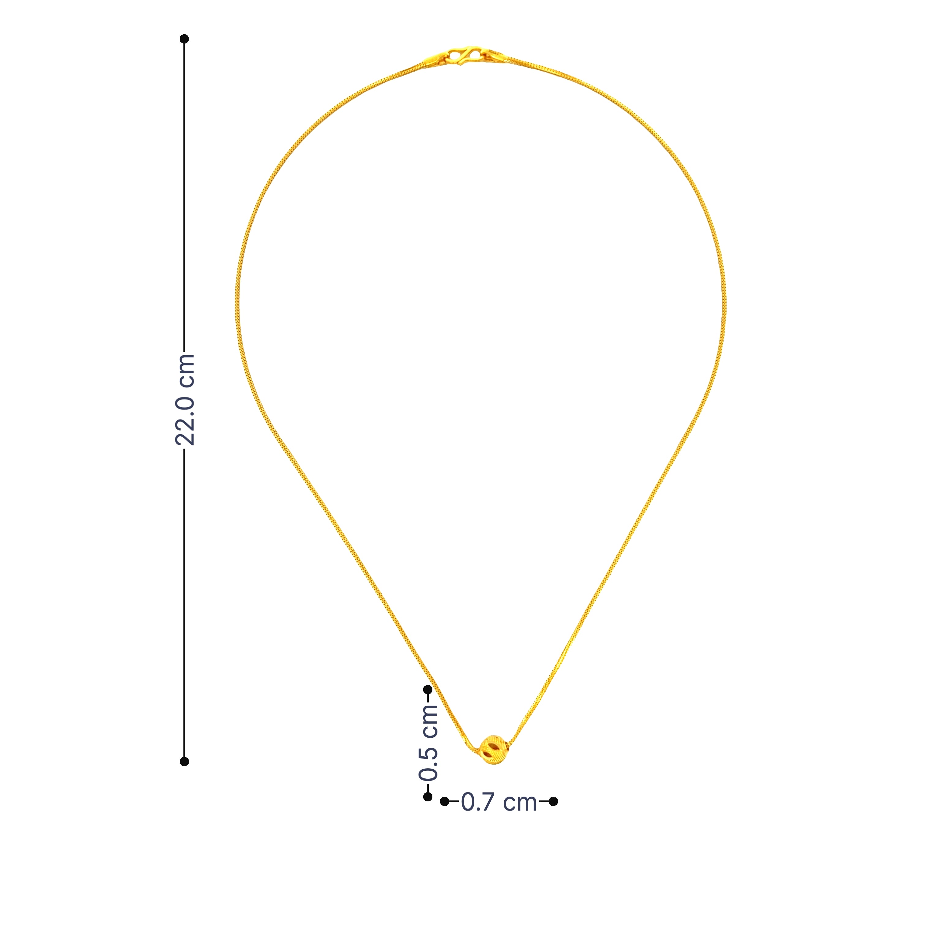 Gleaming Sphere Gold Chain