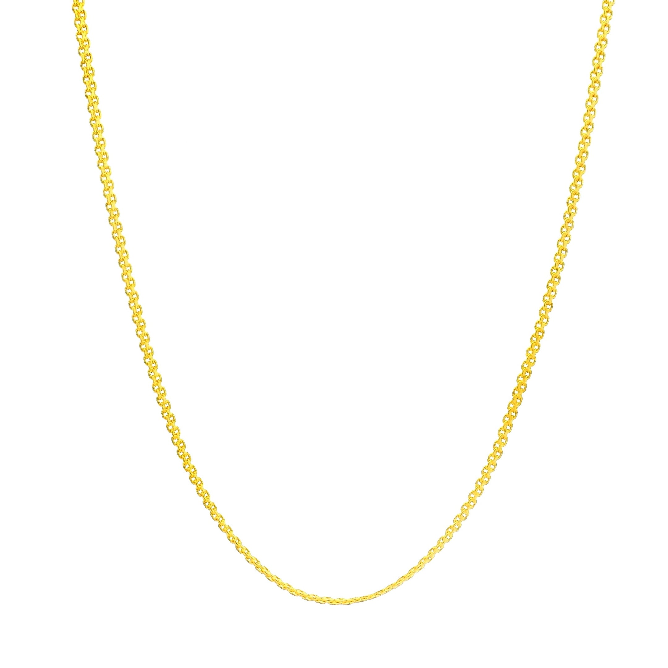 Stylish Swirl Gold Chain