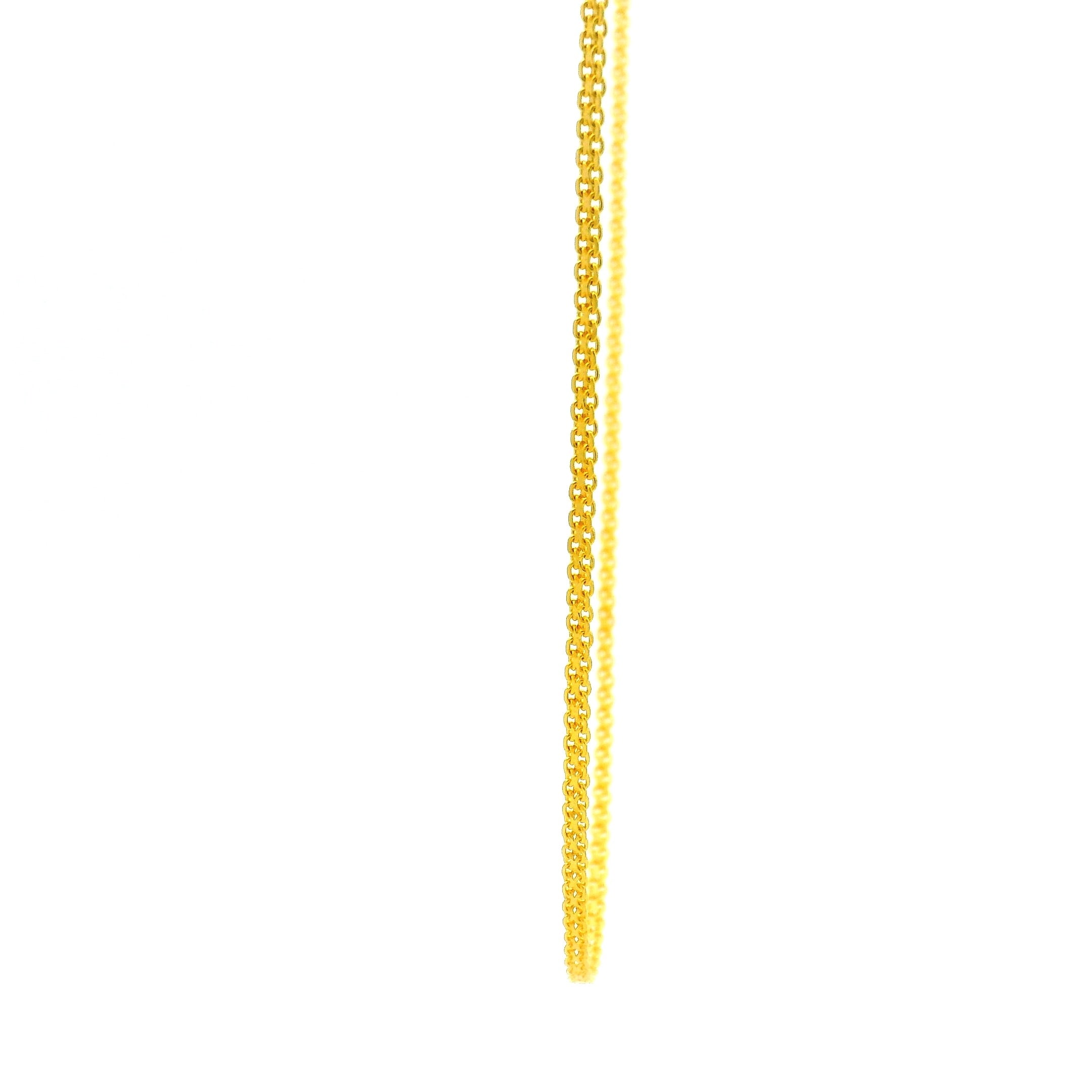Stylish Swirl Gold Chain
