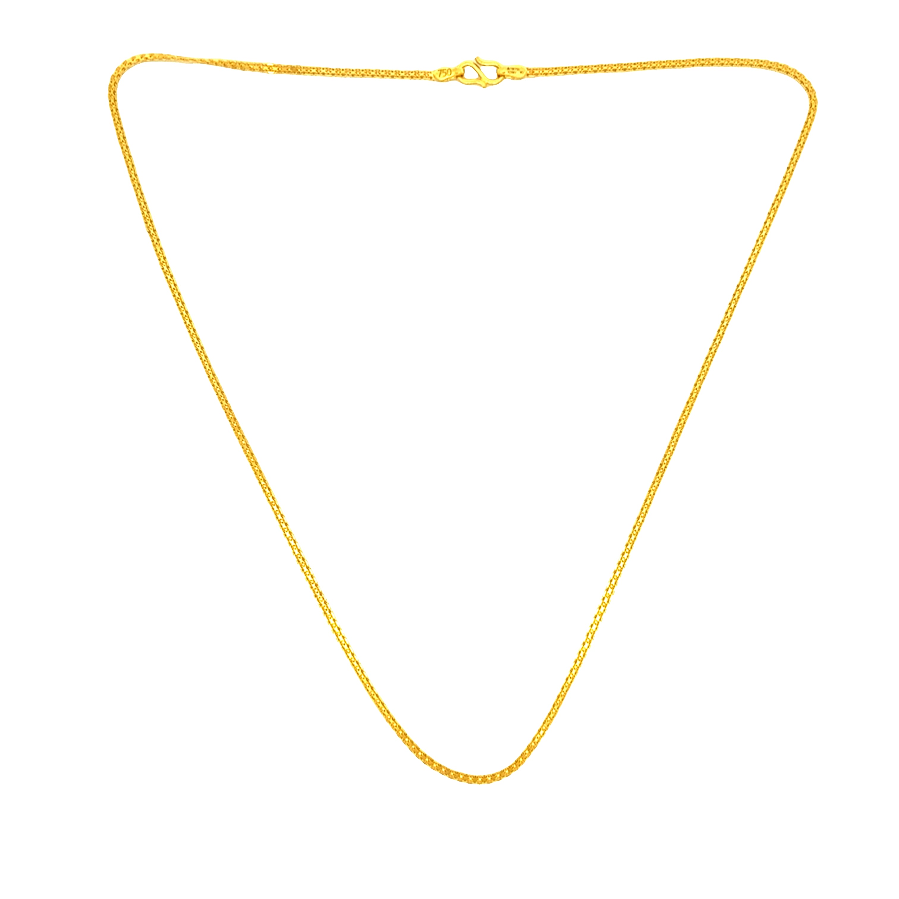 Stylish Swirl Gold Chain