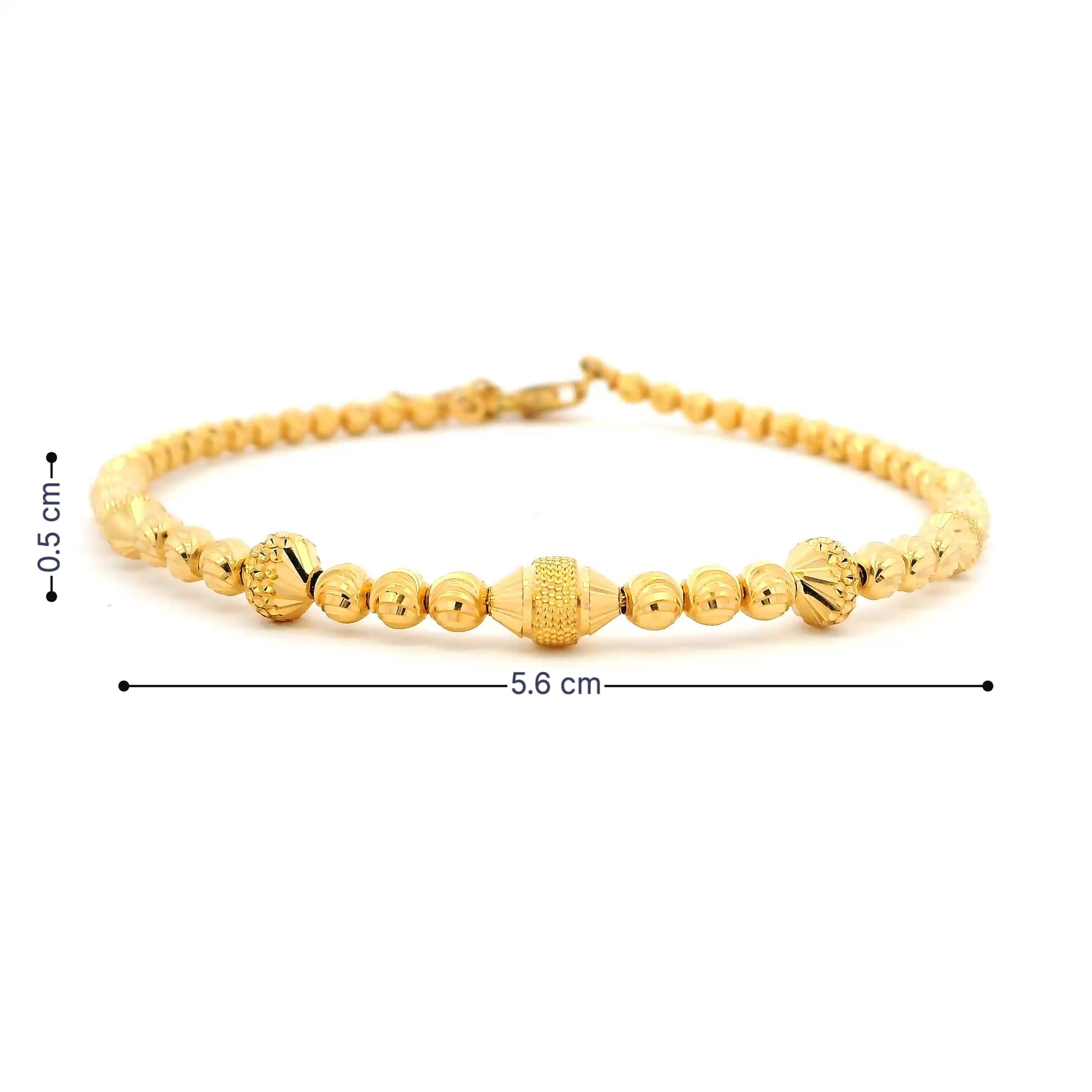 22K Classic Marvel Gold Bracelet for Women