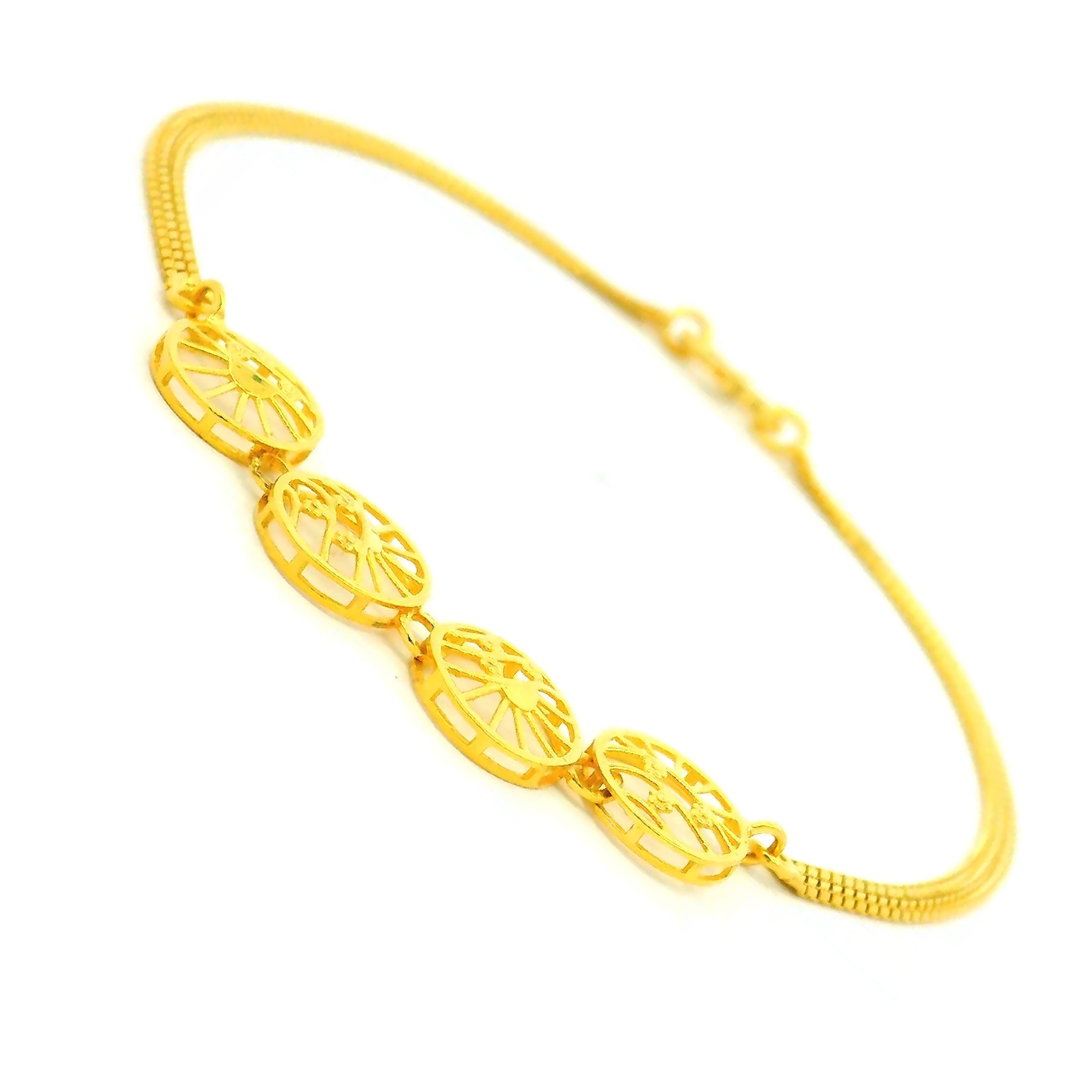 Glimmer in Style Gold Bracelet