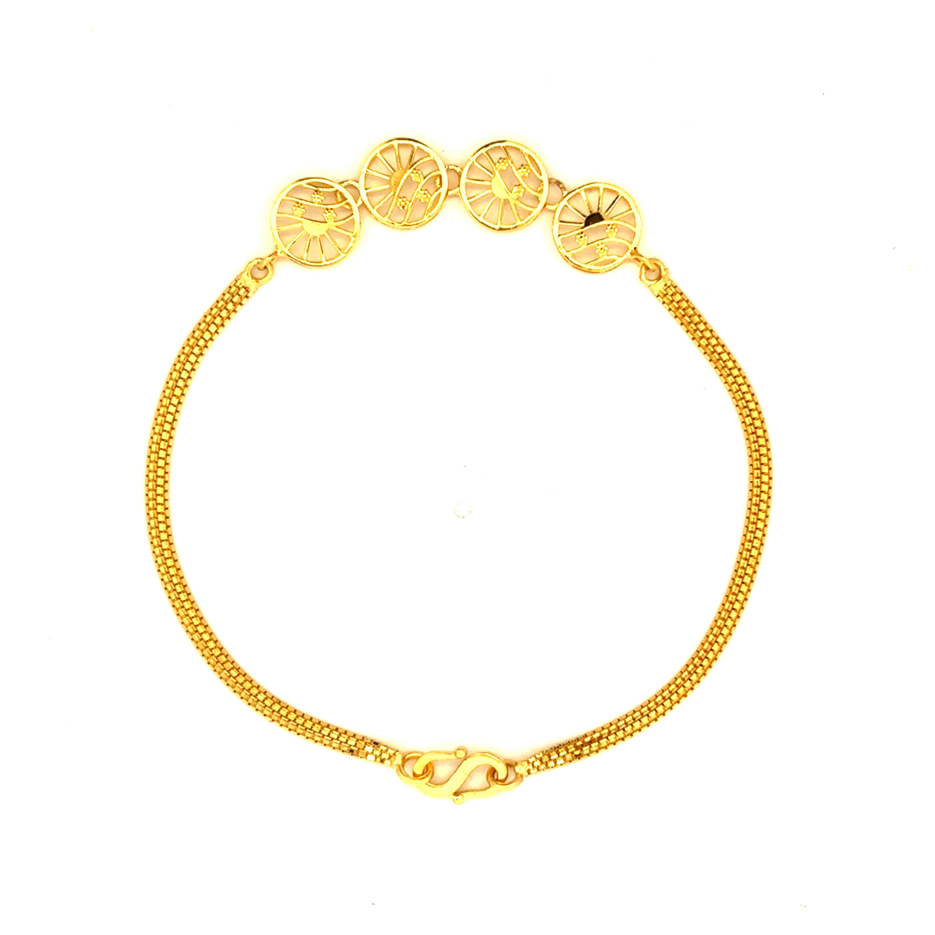 Glimmer in Style Gold Bracelet