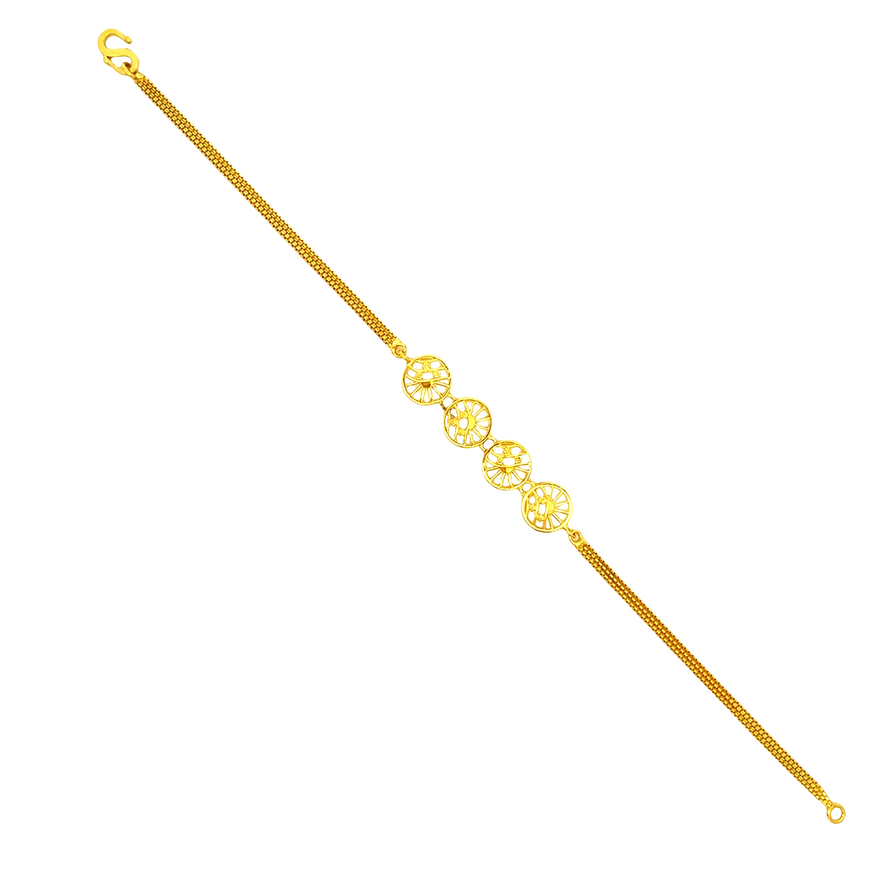 Glimmer in Style Gold Bracelet