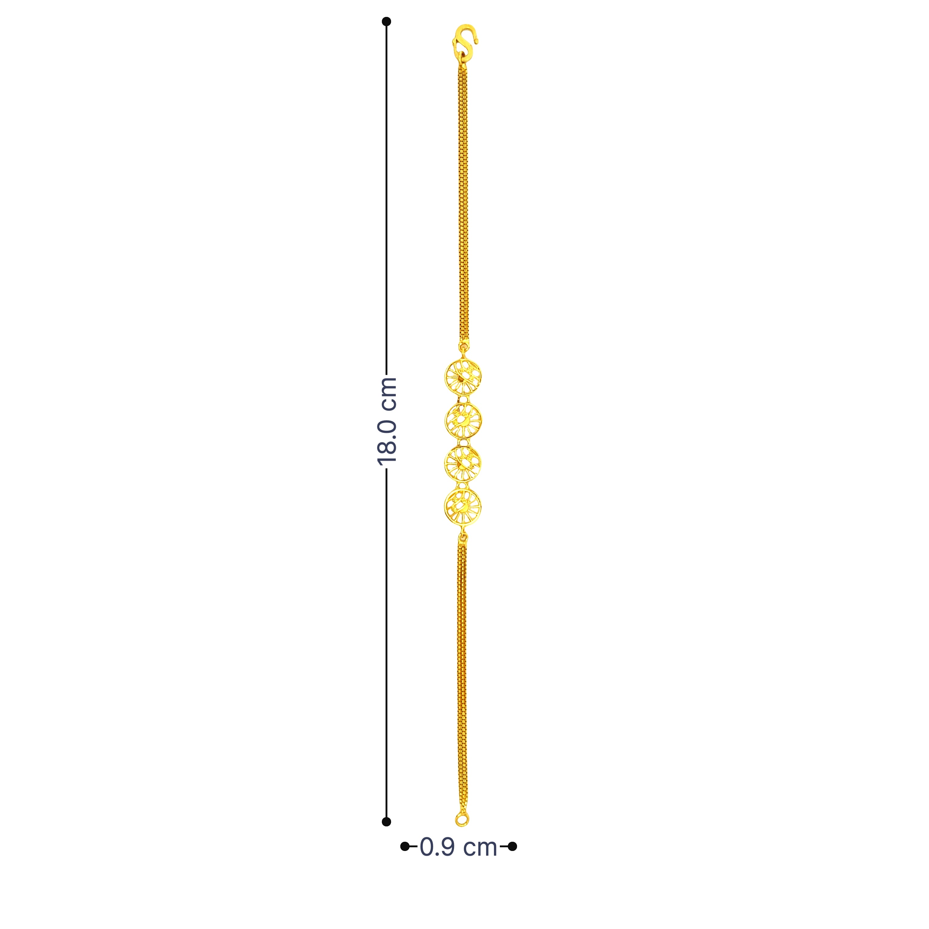 Glimmer in Style Gold Bracelet