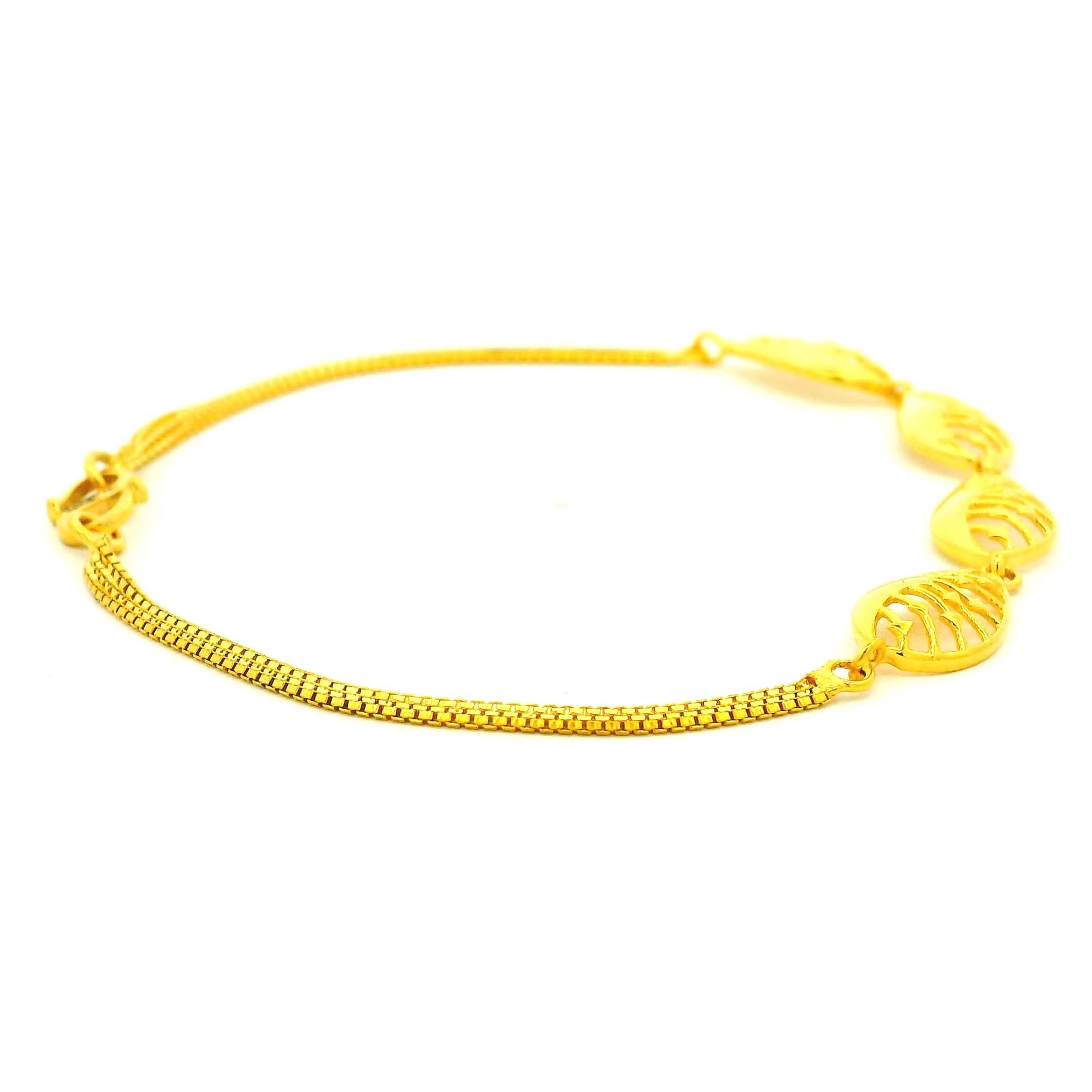 Paisley Glam Gold Bracelet