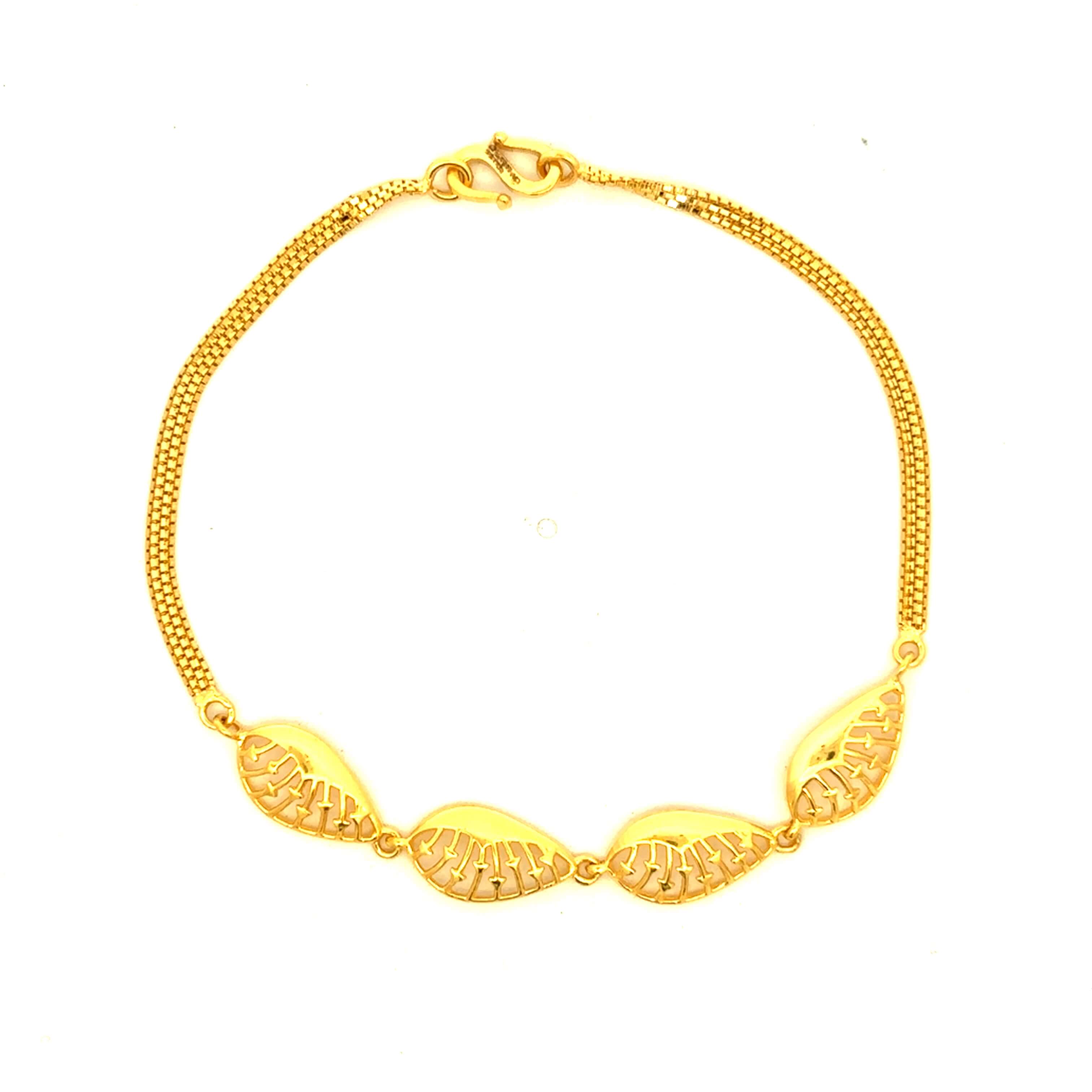 Paisley Glam Gold Bracelet