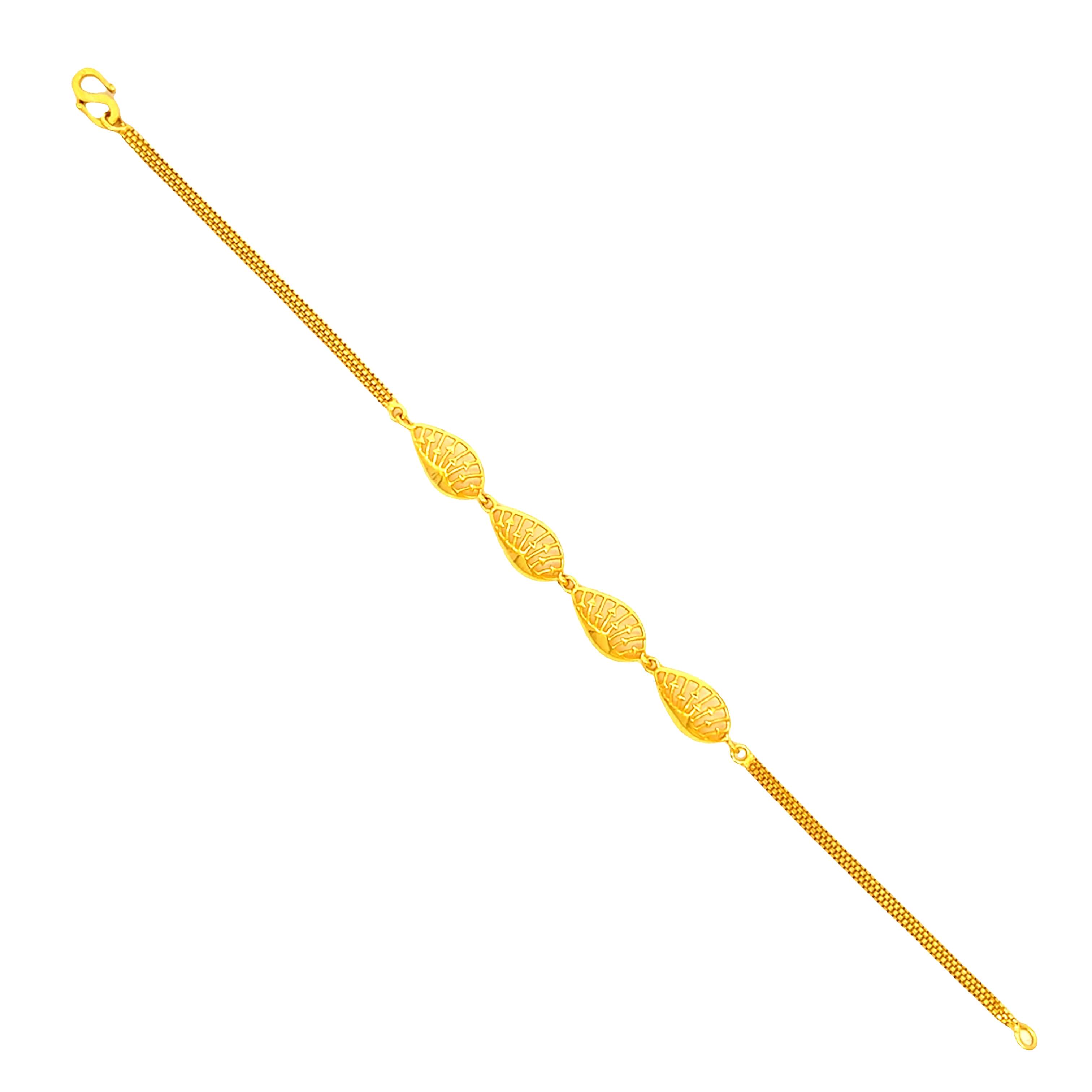 Paisley Glam Gold Bracelet
